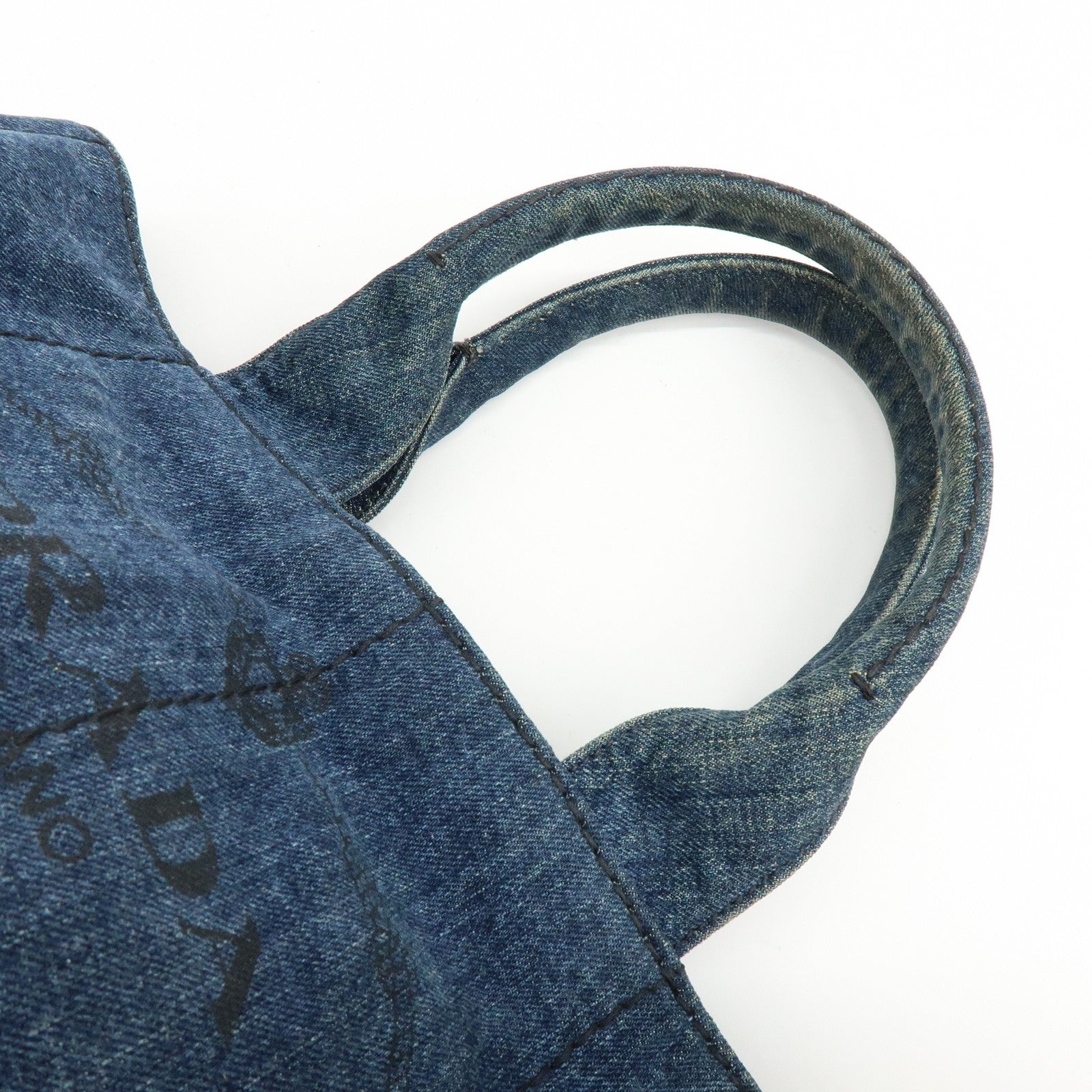 Prada Canapa Handbag - Blue, Denim