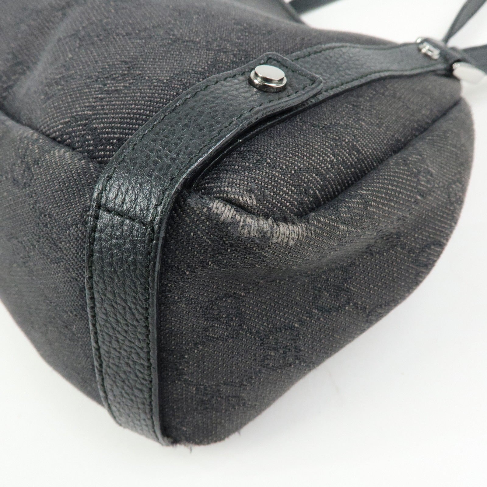 Gucci Abbey GG Monogram Tote Bag - Black, Denim