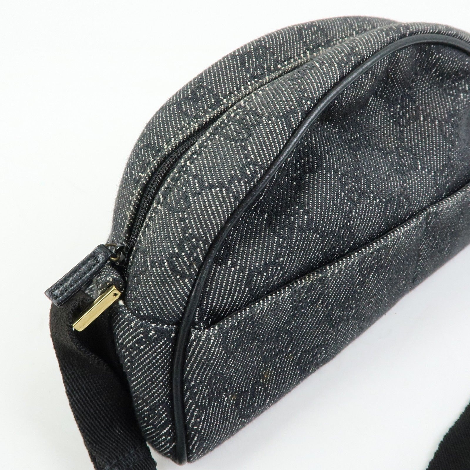Gucci Shoulder Bag - Black, GG Denim and Leather