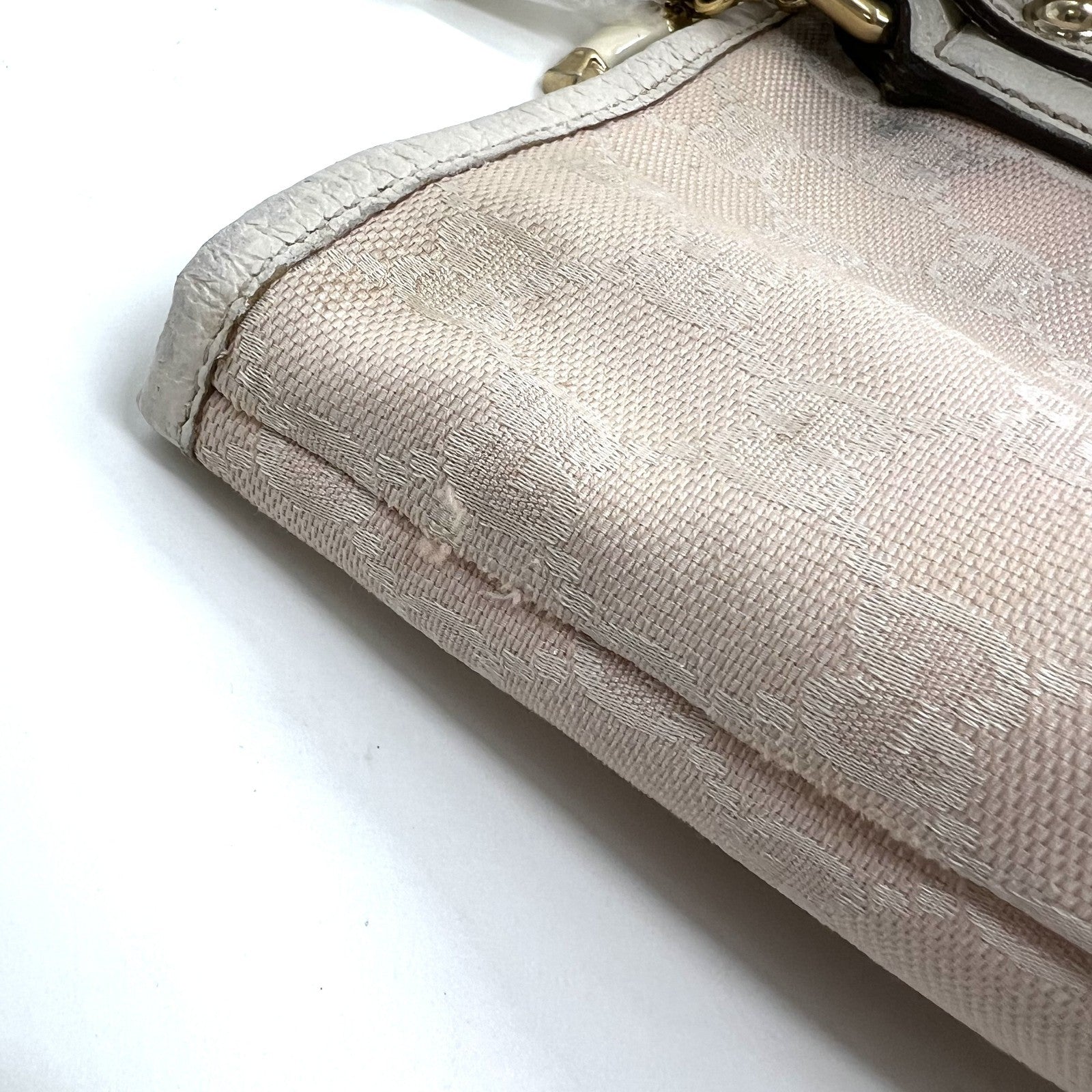 Gucci Sherry Line Hand Tote Shoulder Bag - Pink, Canvas