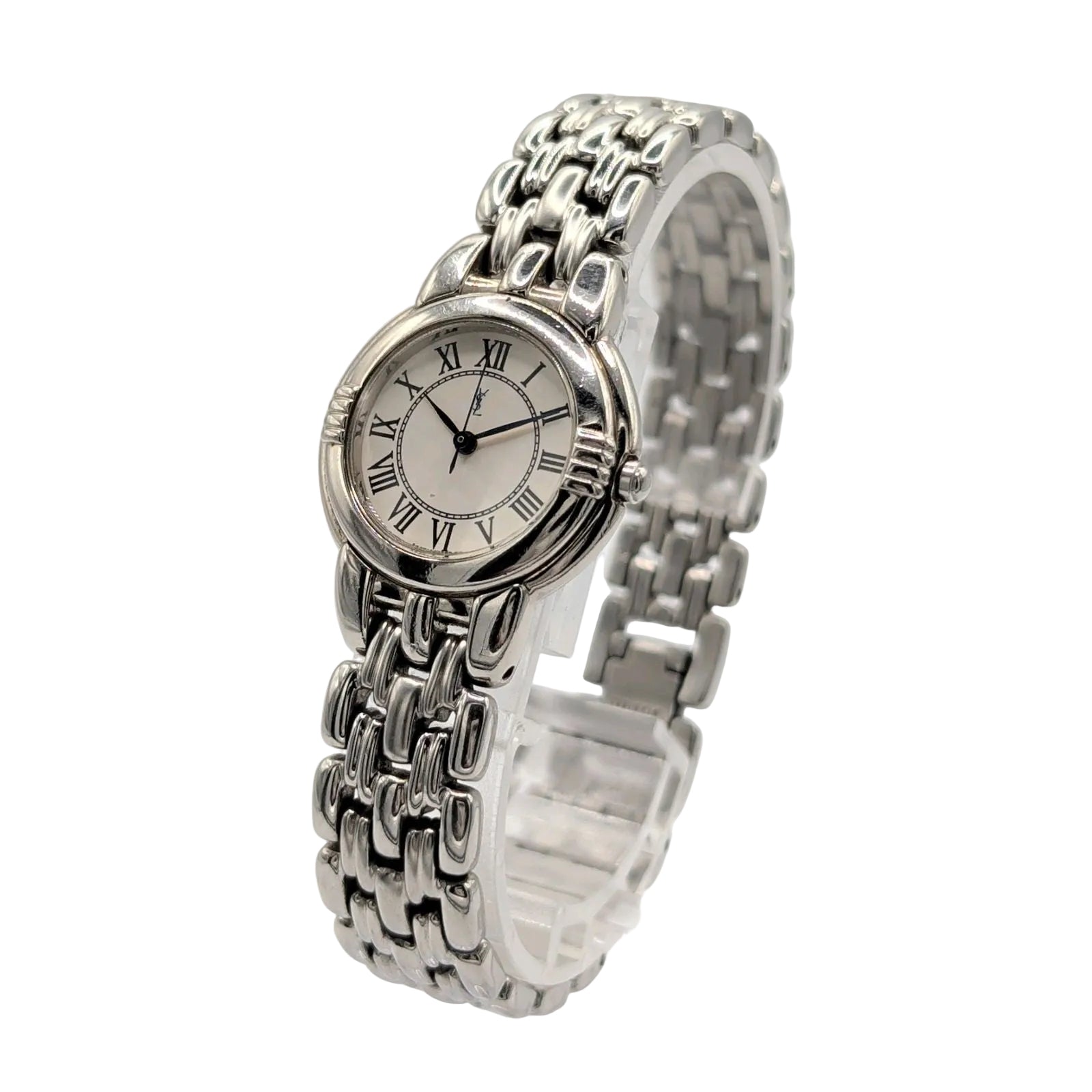 Saint Laurent Dress Quartz Watch - Silver, Stainless Steel