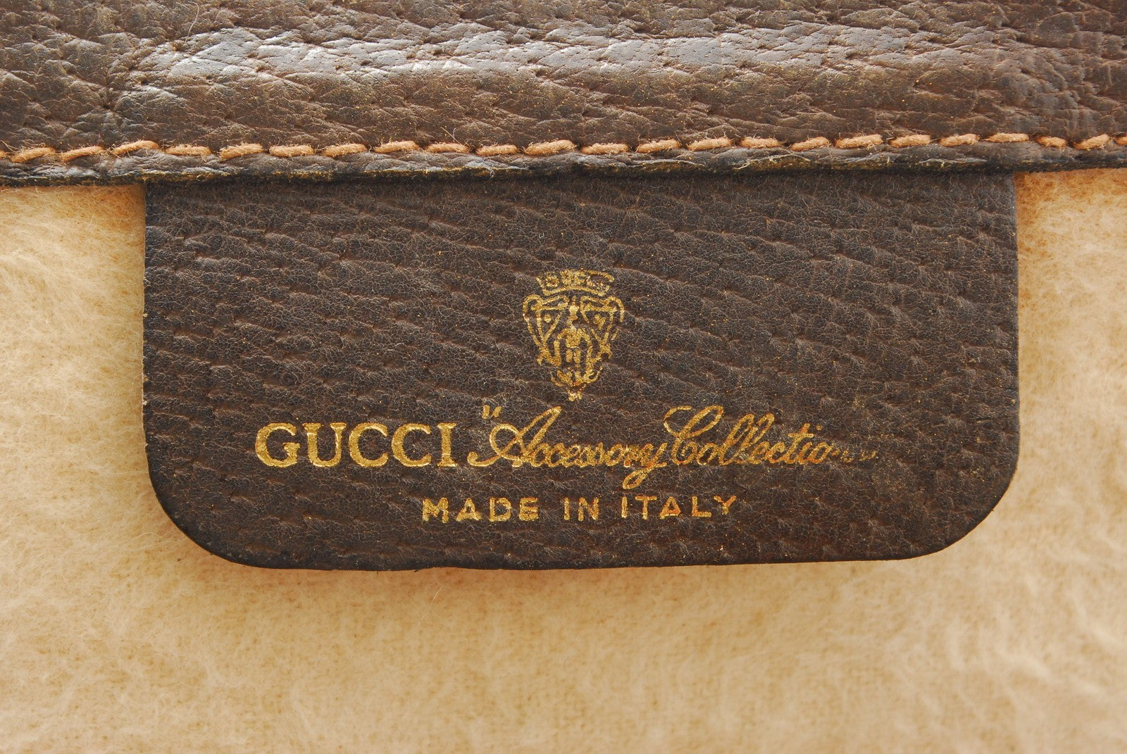 Gucci Sherry Clutch Bag - Beige, PVC Leather