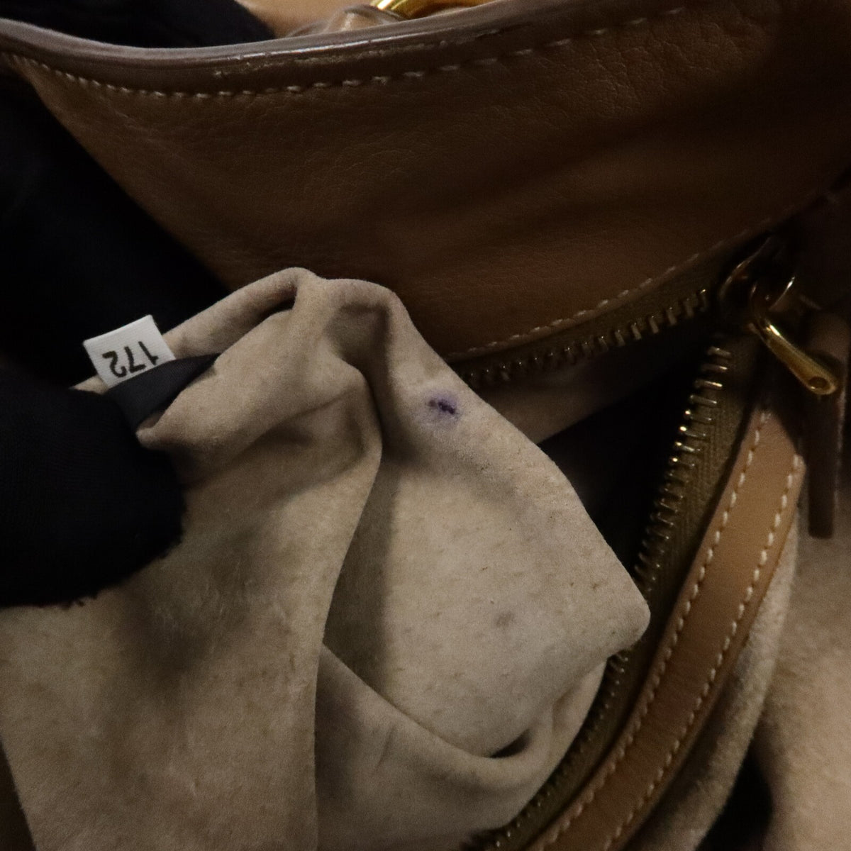 Prada GHW 2 Way Shoulder Bag - Beige, Calfskin Leather
