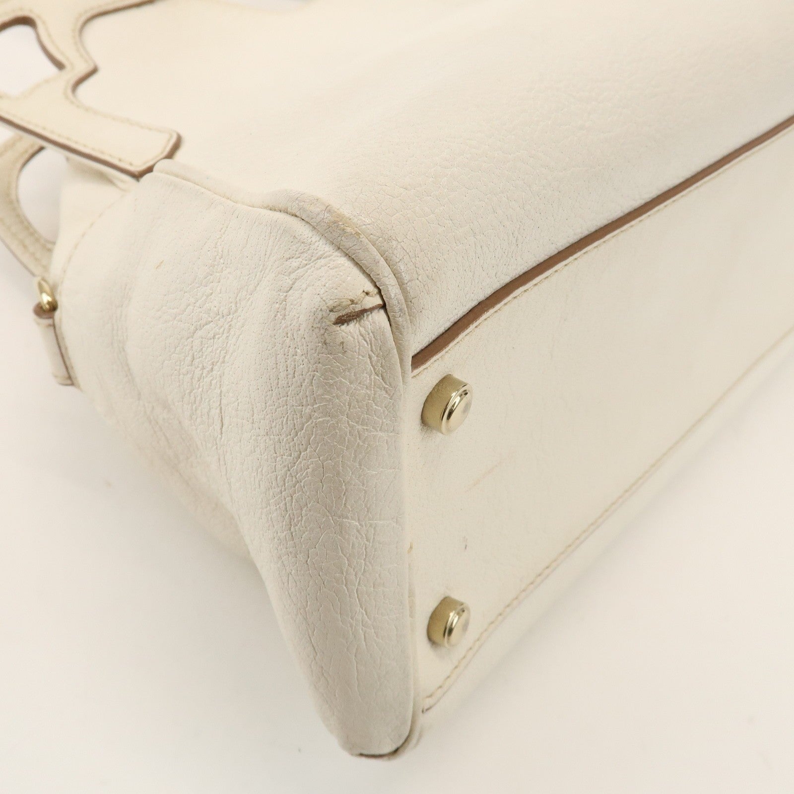 Cartier Must Line Marcello 2Way Hand Bag - White, Leather