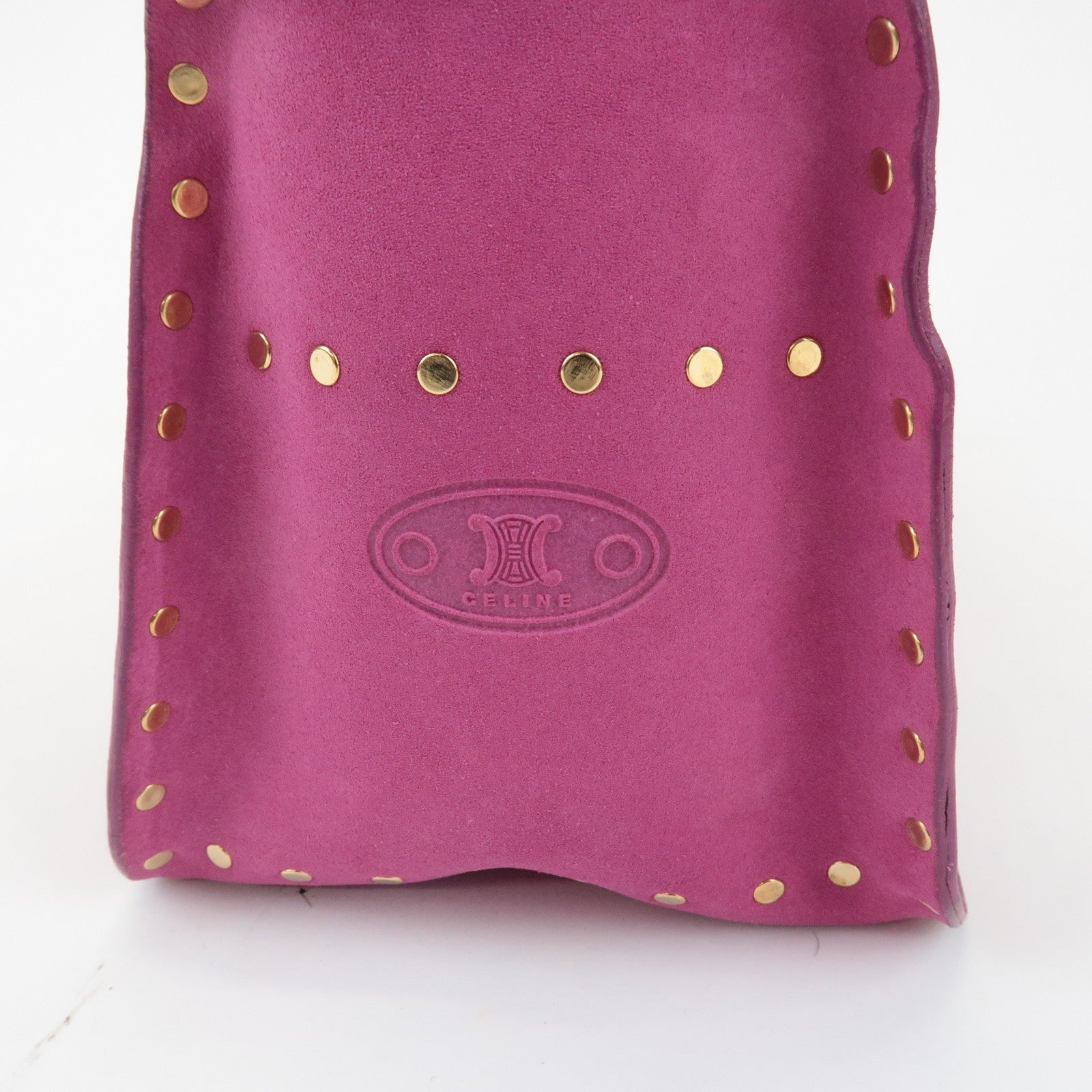 Celine Buggy Hand Bag - Pink, Suede Leather