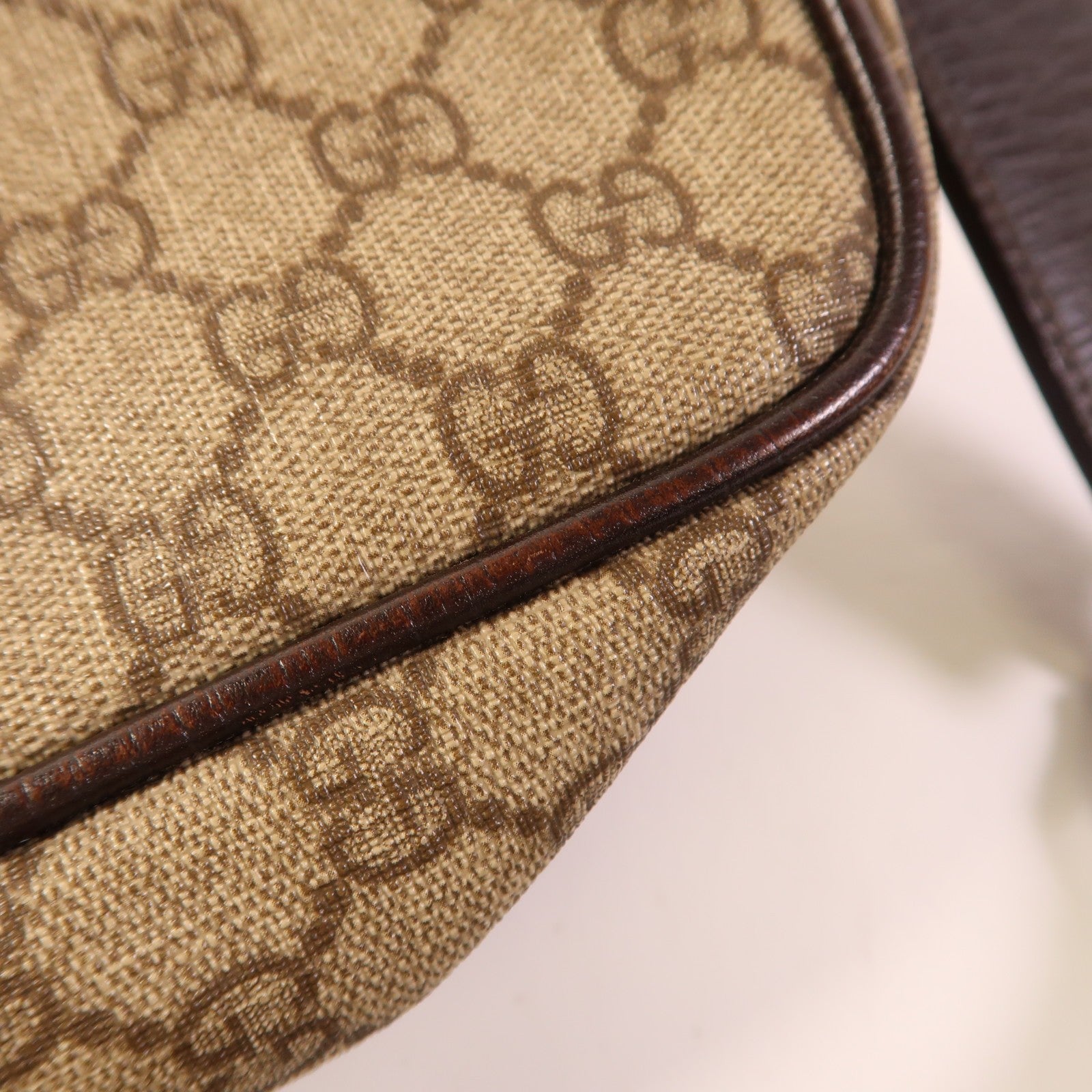 Gucci GG SHW Shoulder Bag - Brown, PVC Coated Canvas