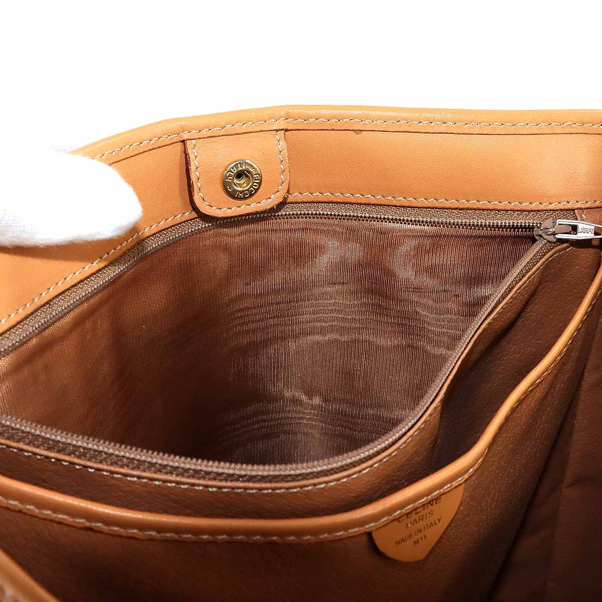 Celine Macadam Shoulder Bag - Brown, Leather PVC