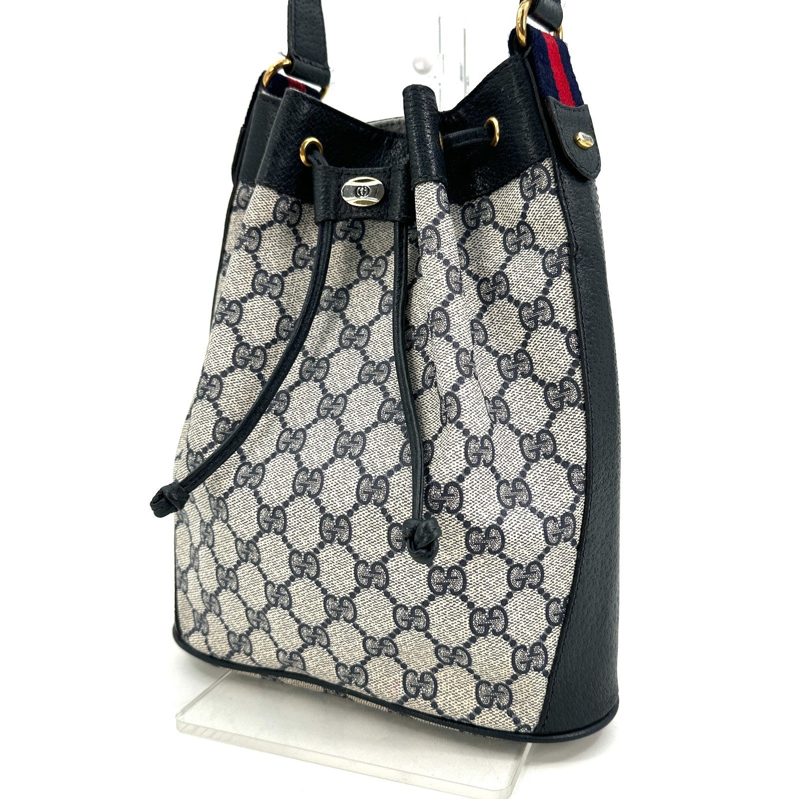 Gucci Sherry Shoulder Bag - Navy, Leather