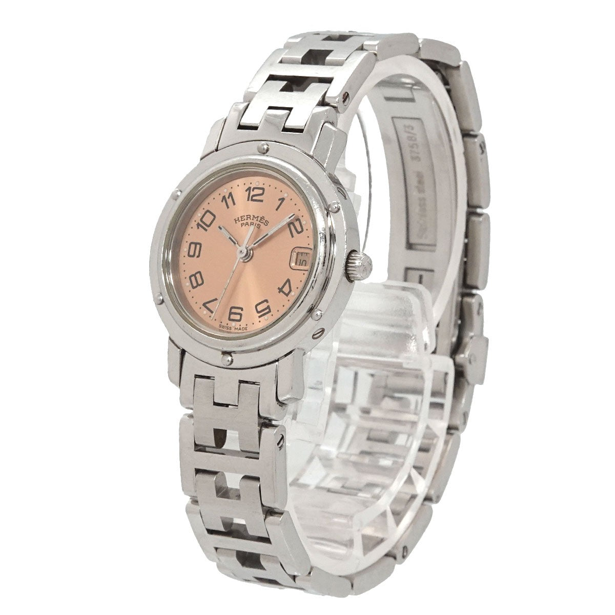 Hermès Clipper CL4 210 Watch - Pink, Stainless Steel