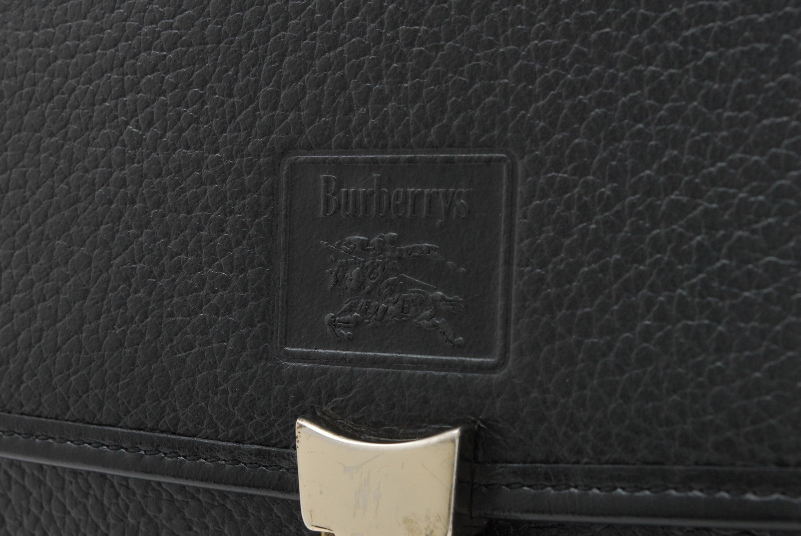 Burberry Nova Check Vintage Hand Tote Shoulder 2way Bag - Black, Leather