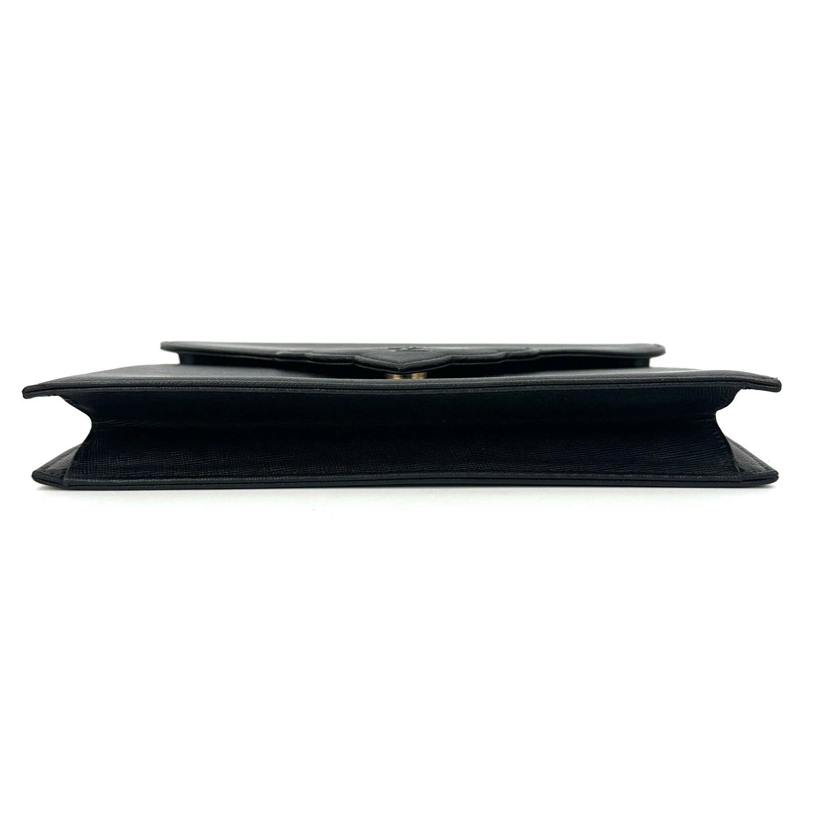 Saint Laurent YSL Clutch - Black, Leather