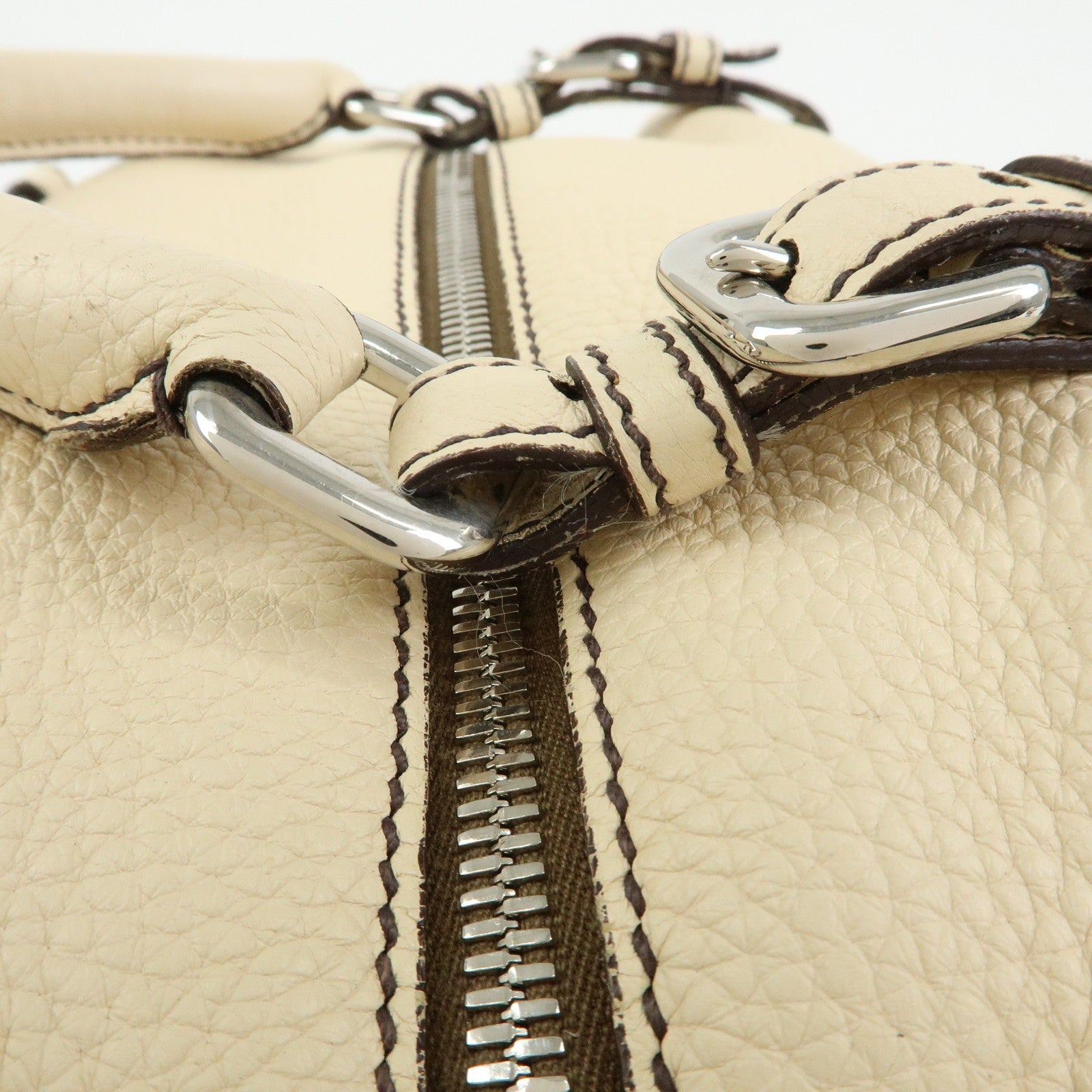 Prada Boston Bag - Ivory, Vitello Daino Leather