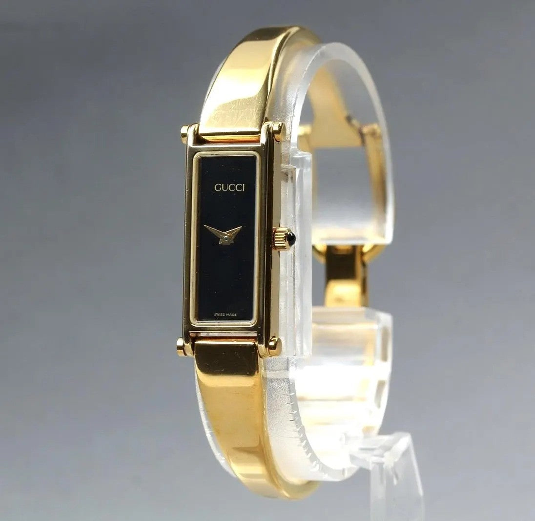 Gucci 1500L Wristwatch - Black, Stainless Steel