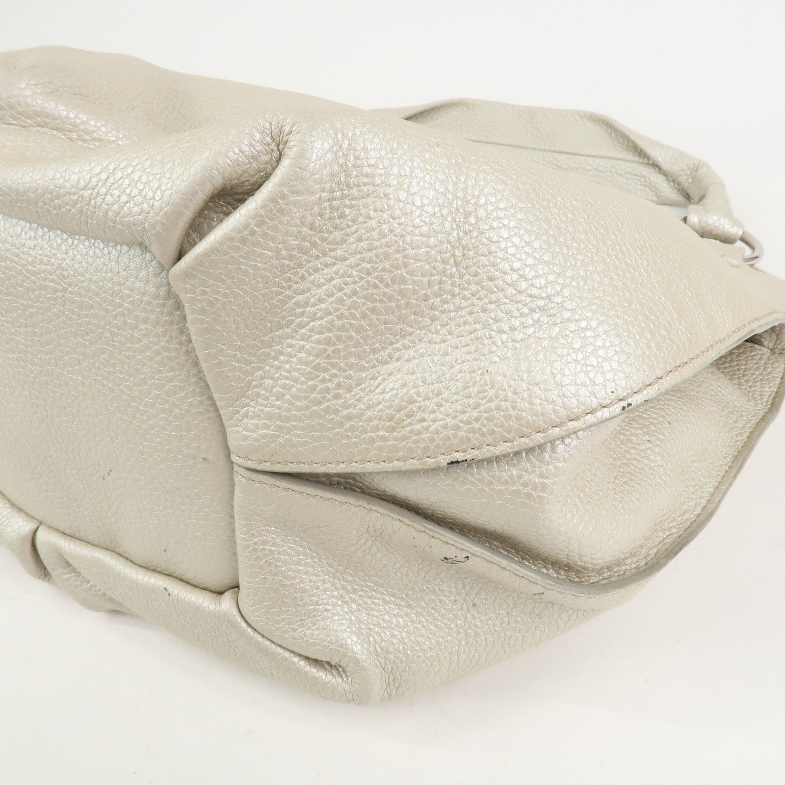 Celine Shoulder Bag Tote Bag - Silver, Leather