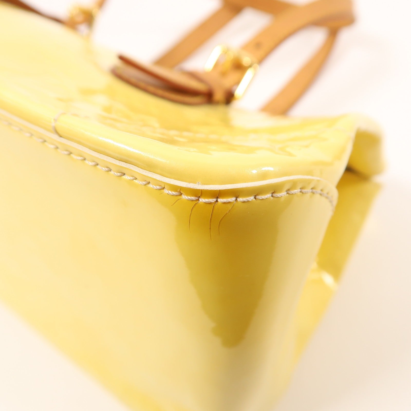 Louis Vuitton LV GHW Rosewood Avenue Shoulder Bag - Yellow, Patent Leather