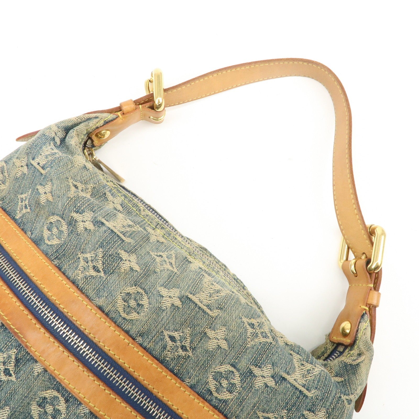 Louis Vuitton Denim Shoulder Bag - Blue, Monogram Denim