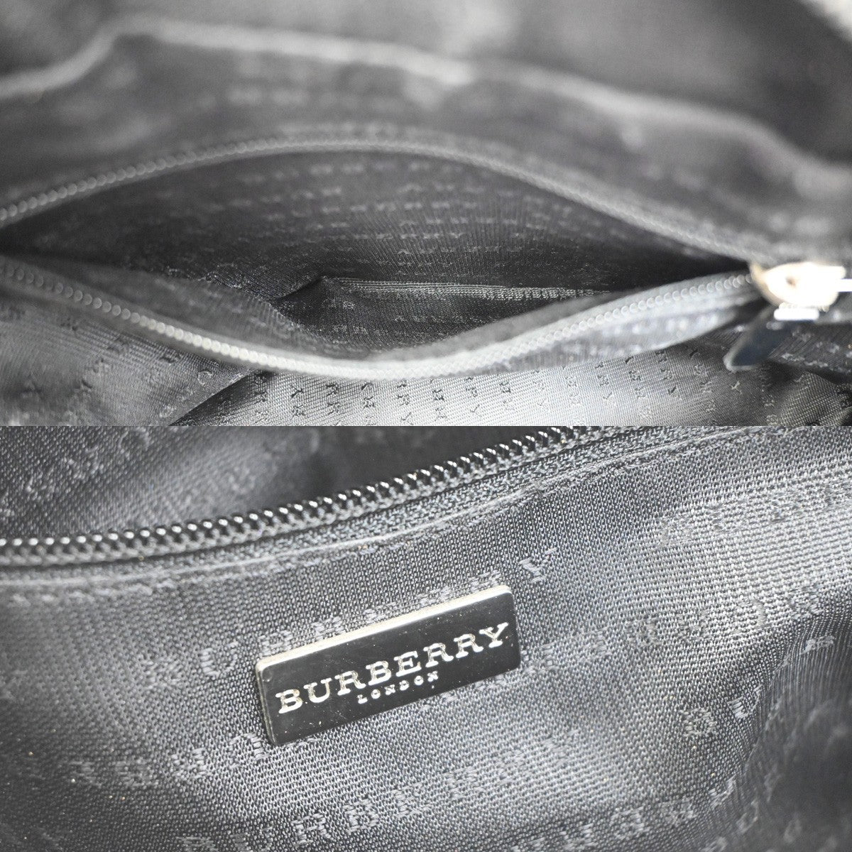 Burberry Nova Check Hand Bag - Beige Black, Leather PVC