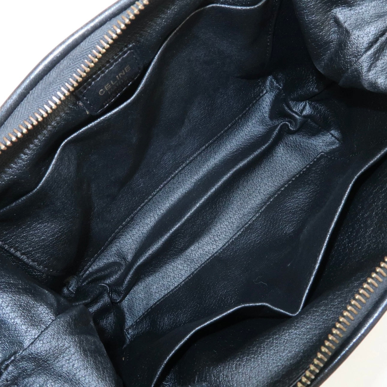 CELINE Clutch - Black, Leather