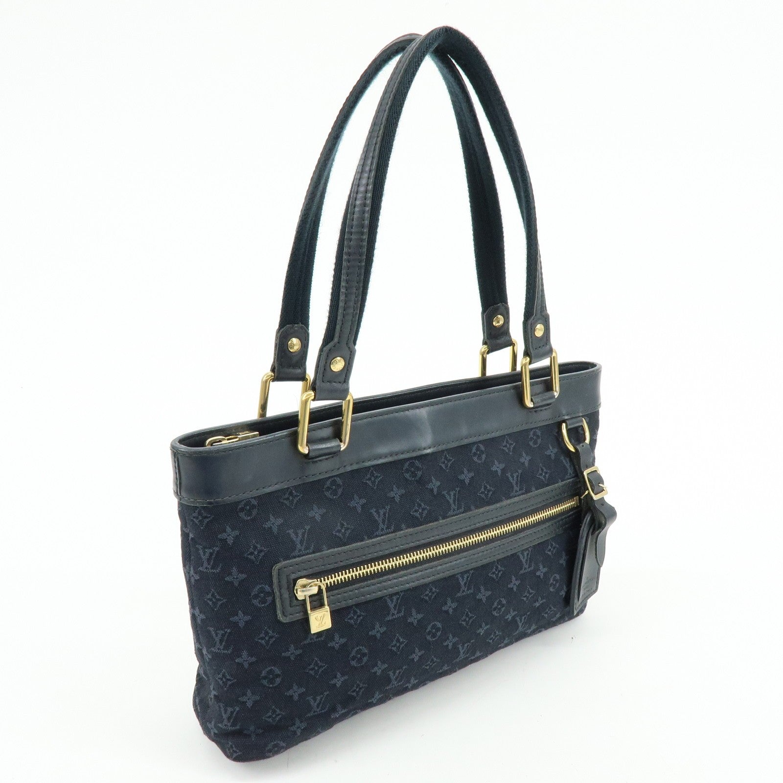 Louis Vuitton Monogram Mini Lucille PM Tote Bag - TST Blue, Monogram Mini Canvas
