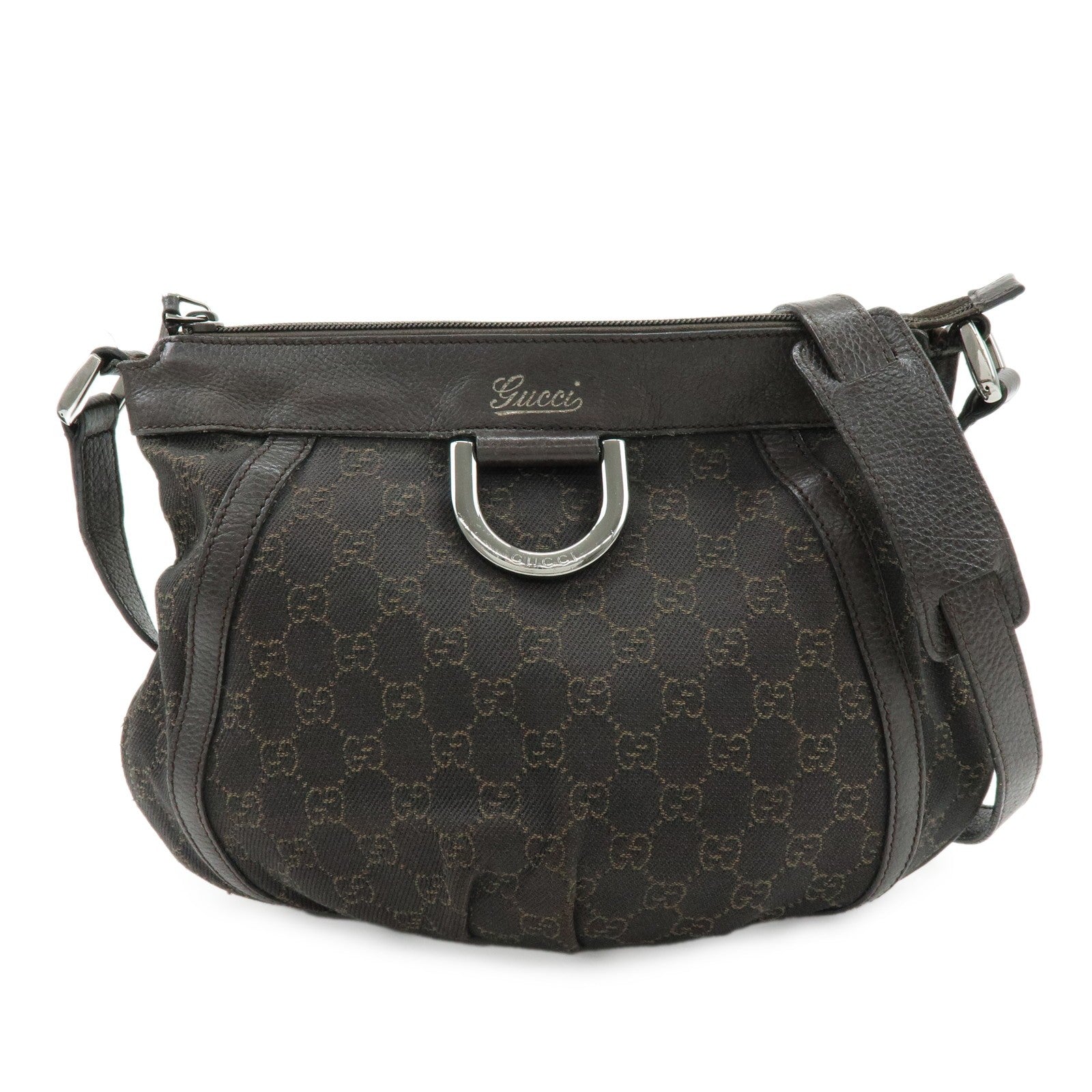 Gucci Abbey Shoulder Crossbody Bag - Brown, Canvas Leather