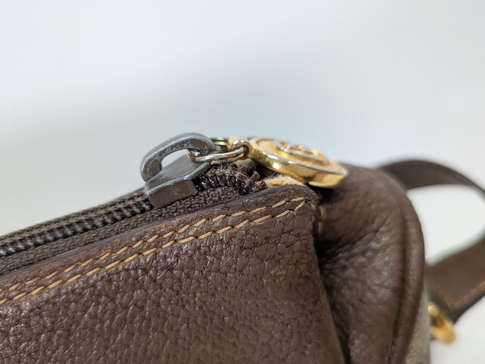 Gucci Vintage Shoulder Bag - Brown, PVC