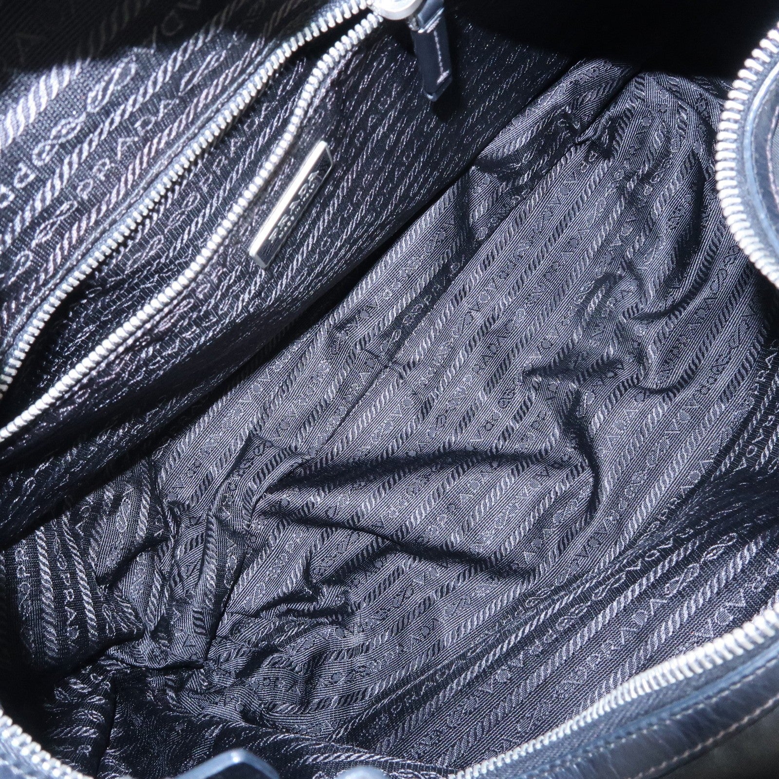 Prada Shoulder Bag - Black, Nylon, Leather