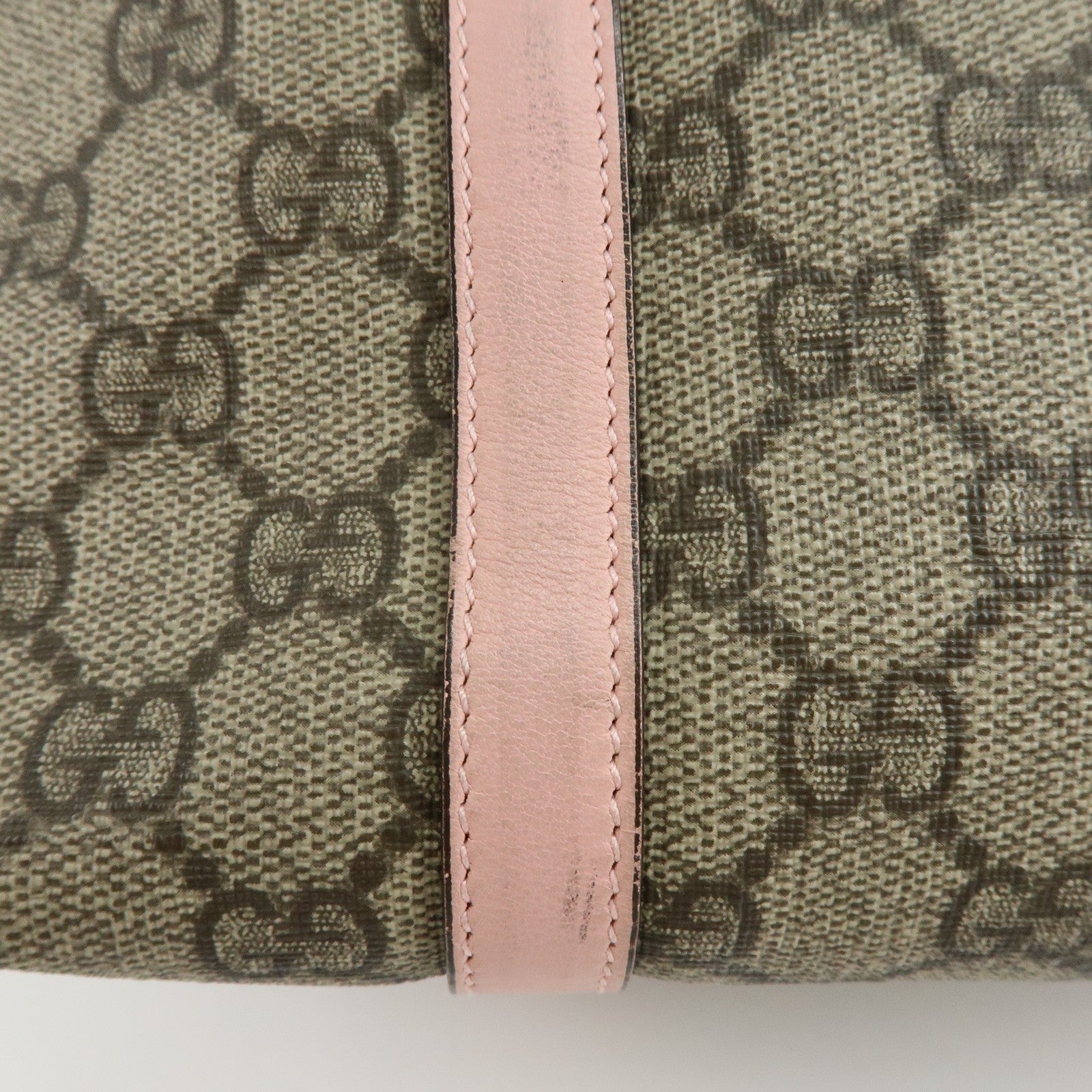 Gucci Tote Bag - Beige, Pink, GG Supreme, Leather