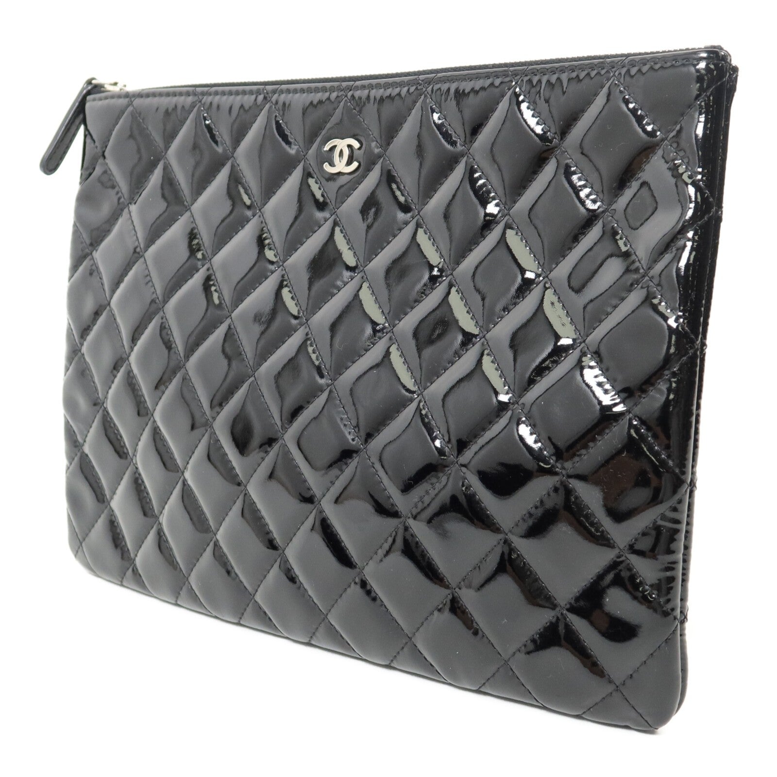 CHANEL CC SHW Clutch Second Bag - Black, Calfskin