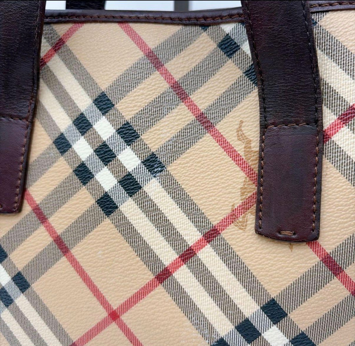 BURBERRY Nova Check Tote Bag
