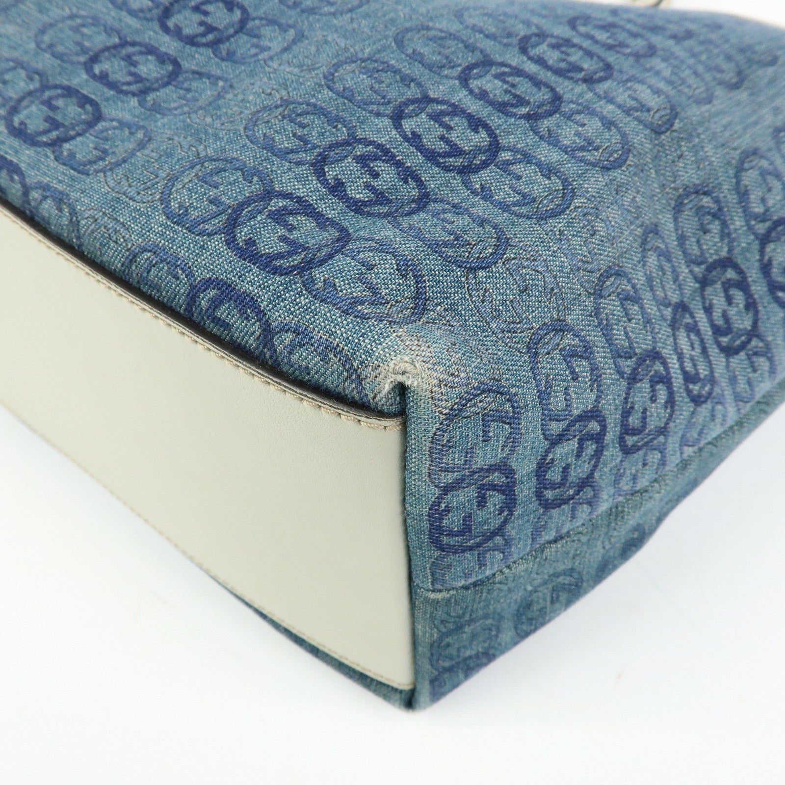 Gucci Tote Bag - Denim, GG Denim and Leather