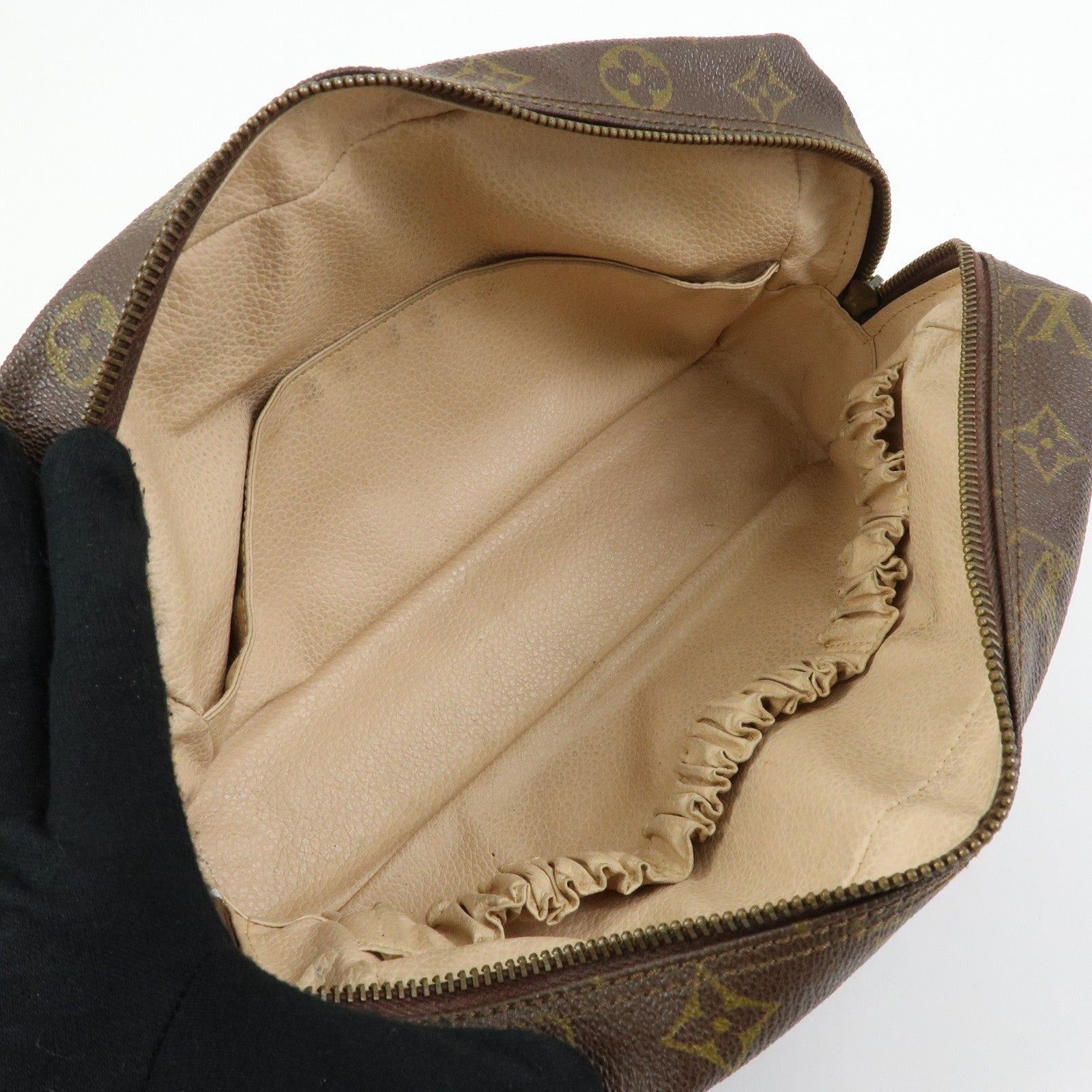 Louis Vuitton Trousse Toilette 28 Monogram Clutch - Brown, Leather