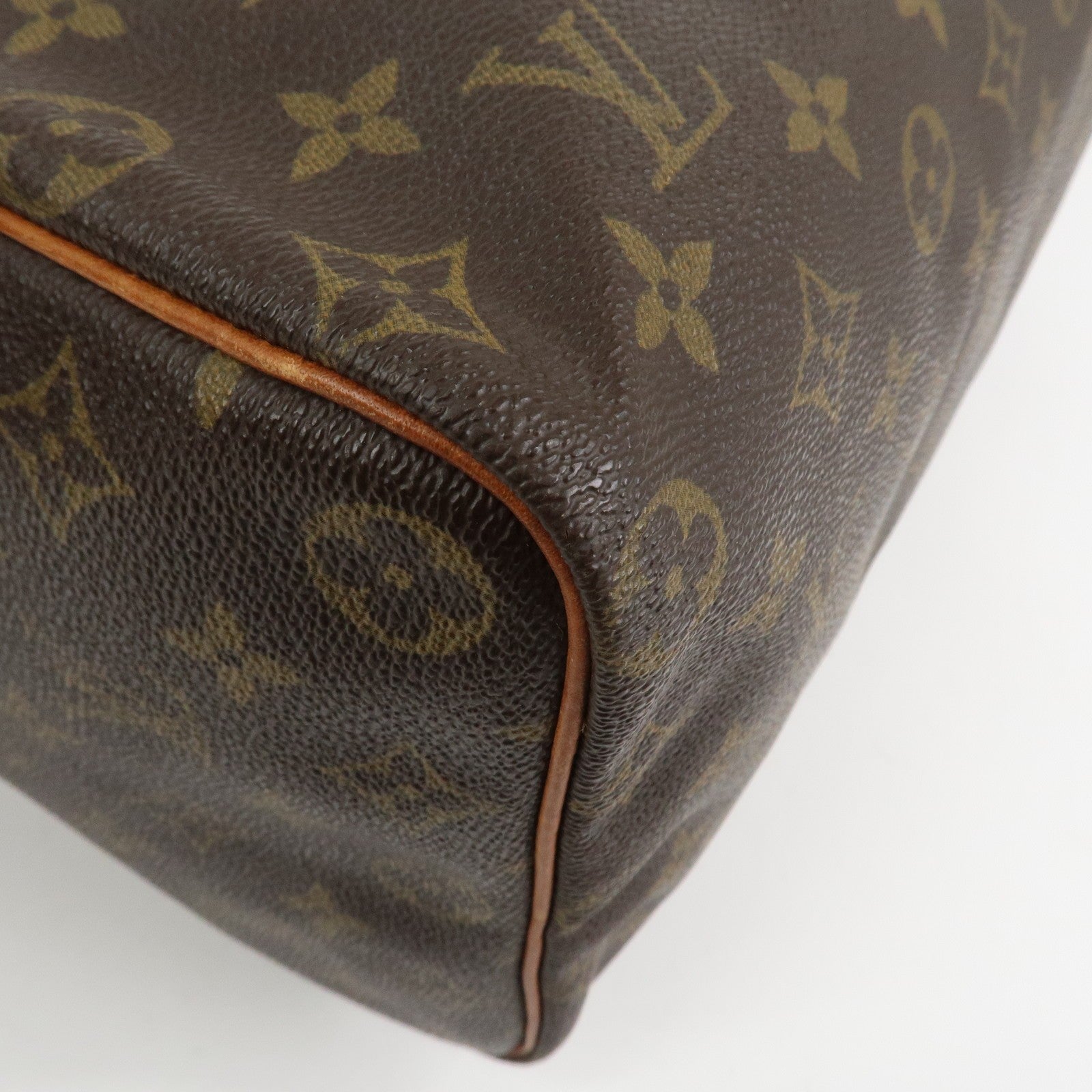 Louis Vuitton Monogram Speedy 40 Hand Bag - Brown, Monogram Canvas