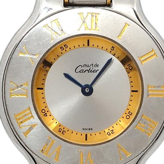 Cartier Must 21 Van Thian Wristwatch - Silver, Stainless steel/YG
