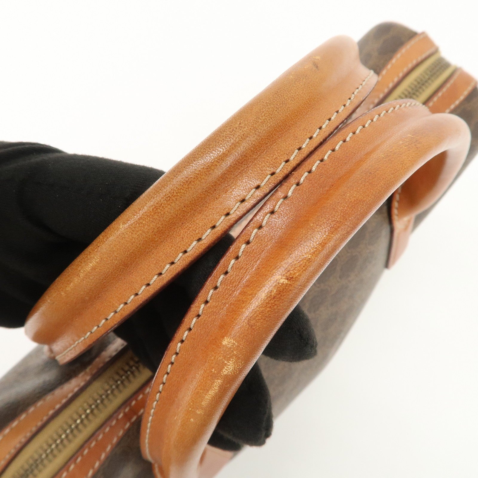 Celine Macadam Hand Bag - Brown, PVC Leather