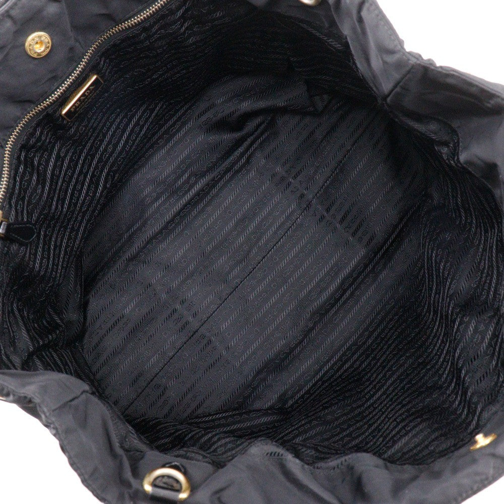 Prada Quilted Tote Handbag - Black, Nylon