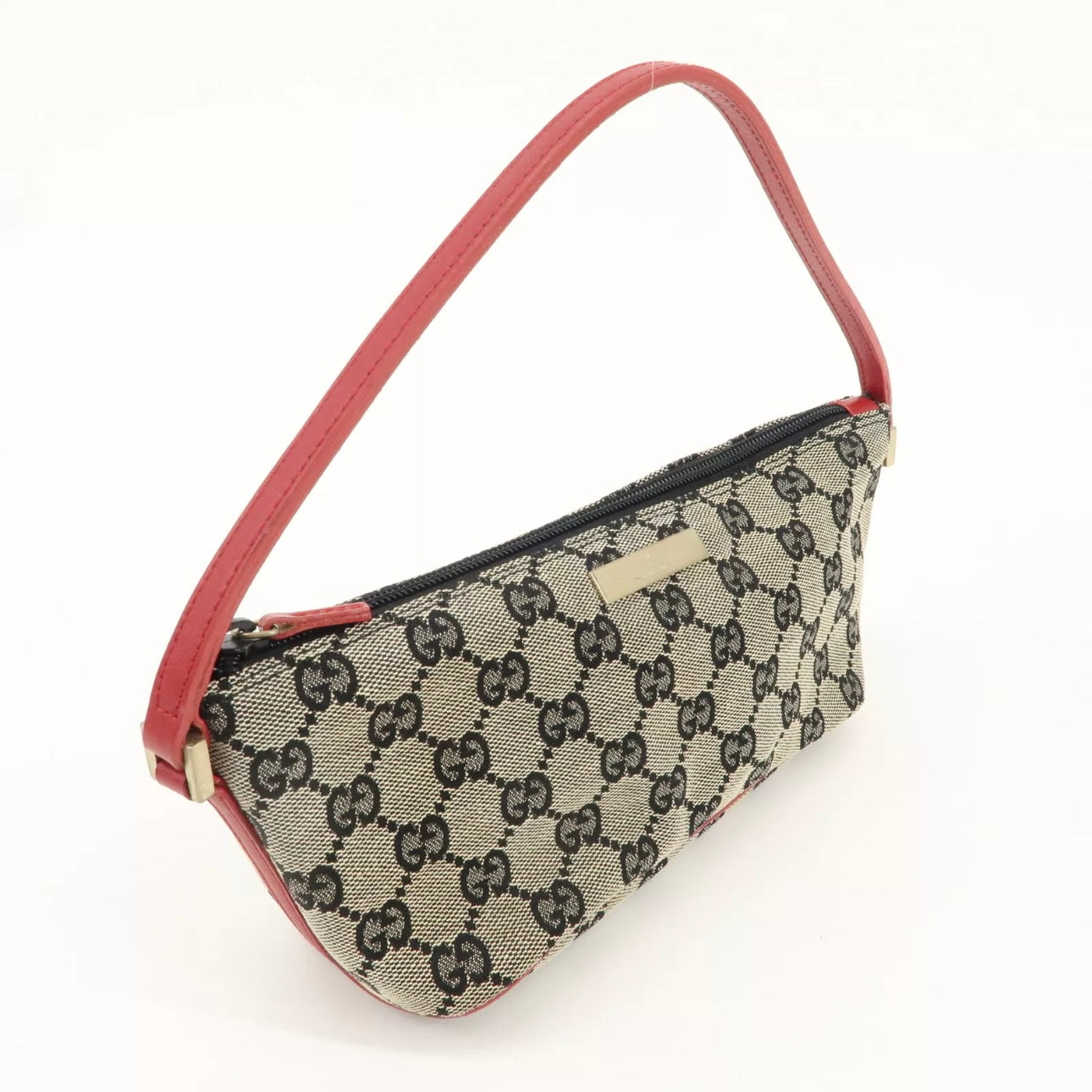 Boat Bag GG Canvas Leather Hand Bag Pouch