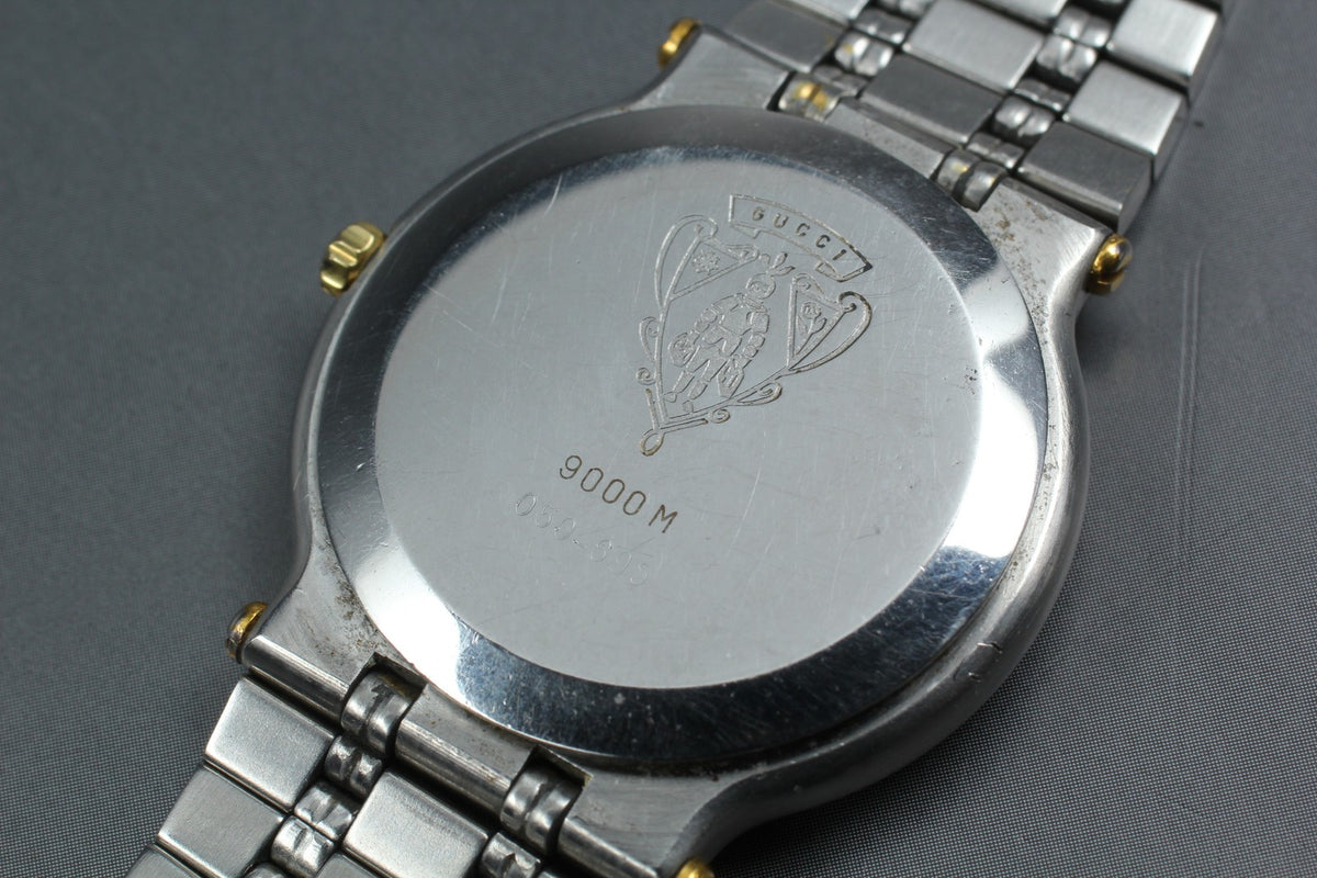 Gucci 9000M Wristwatch - Black, Stainless Steel
