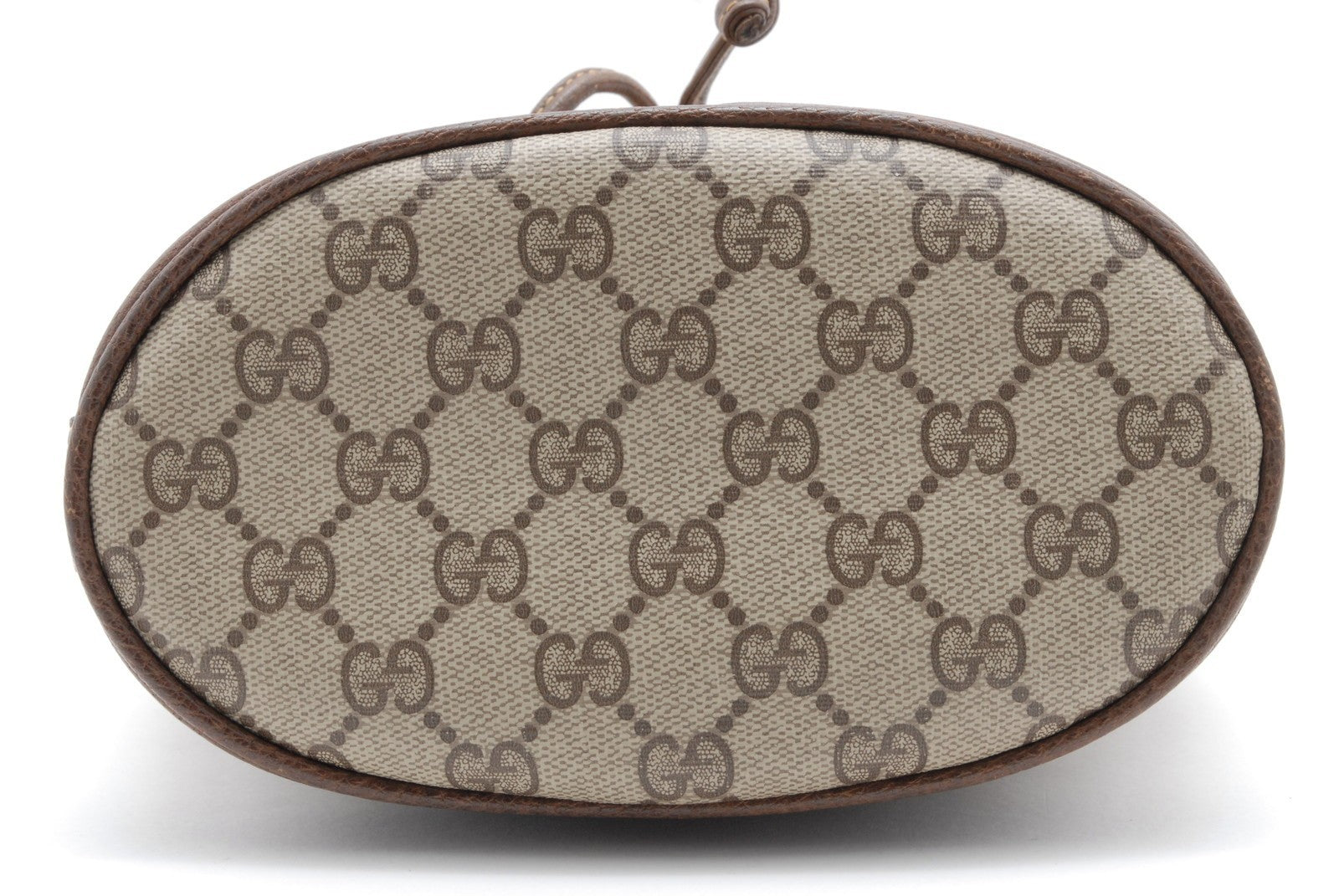 Gucci GG Supreme Drawstring Bag Shoulder Bag - Brown, PVC Leather