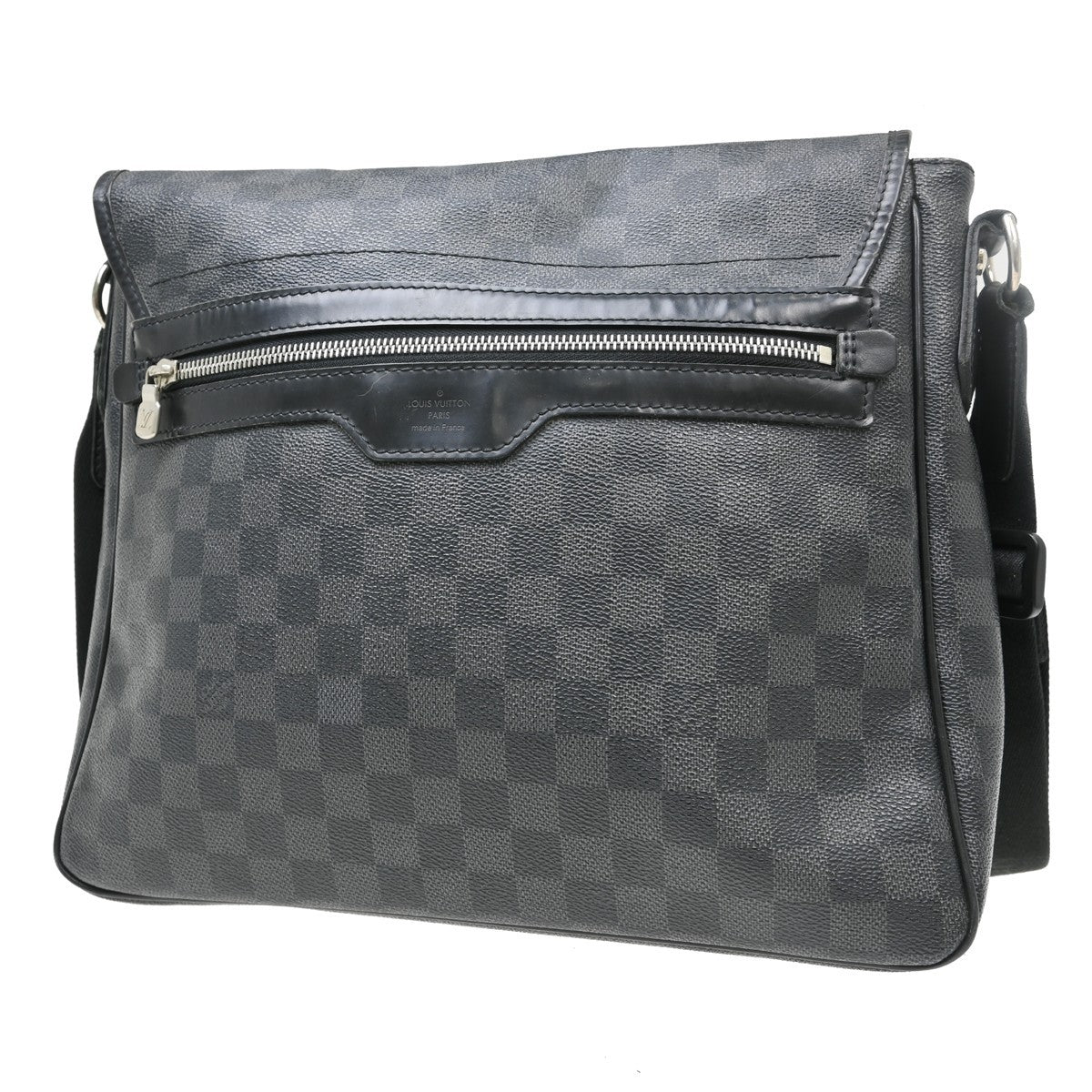 Louis Vuitton Daniel MM Messenger Bag - Black, Damier Canvas, Leather