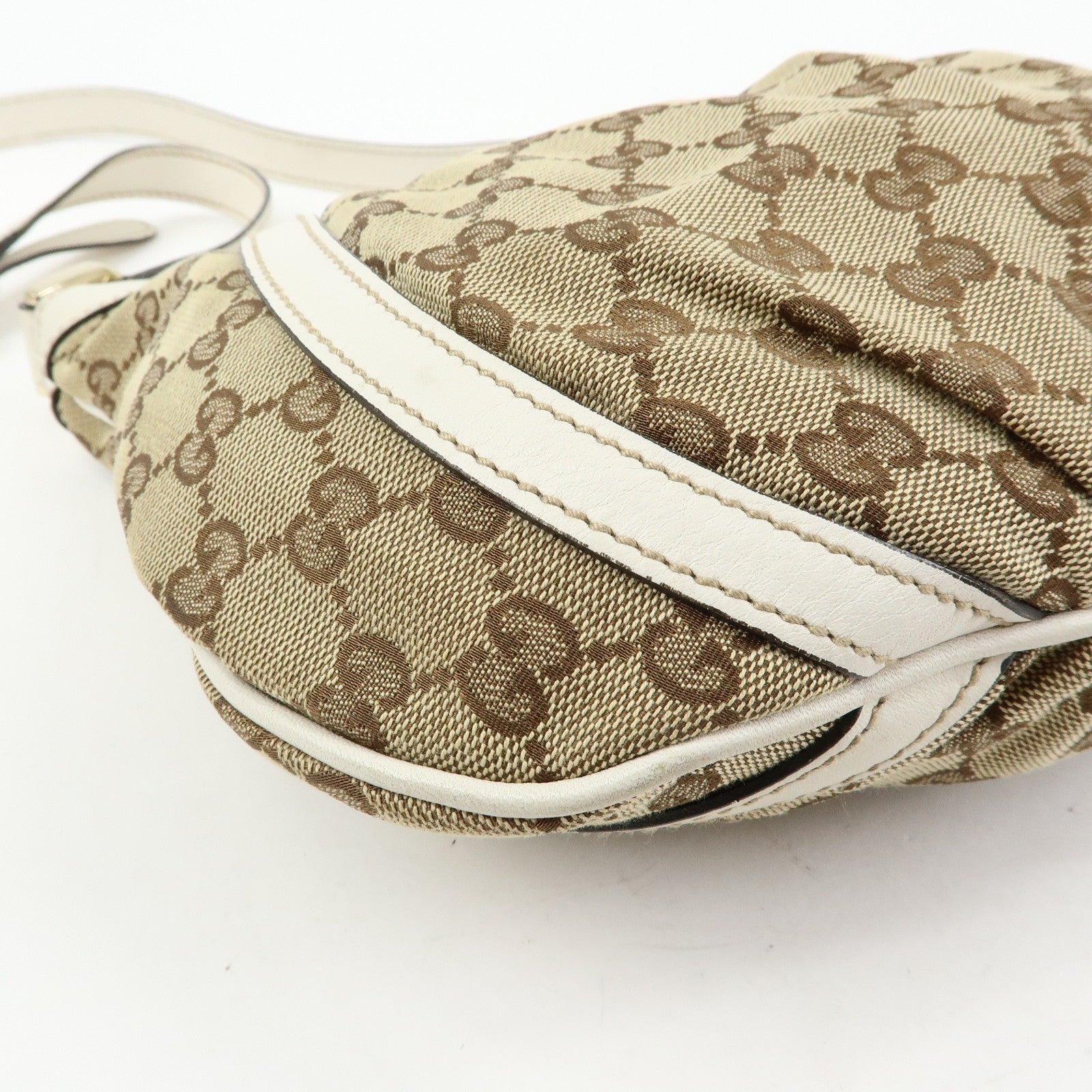 Gucci Abbey Shoulder Bag - Beige, GG Canvas, Leather
