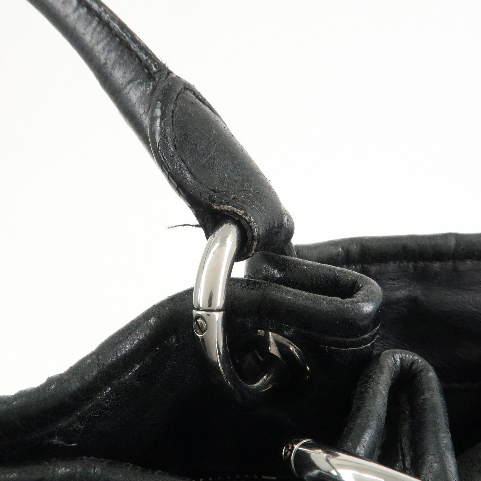 Miu Miu Matelasse 2Way Hand Bag - Black, Leather