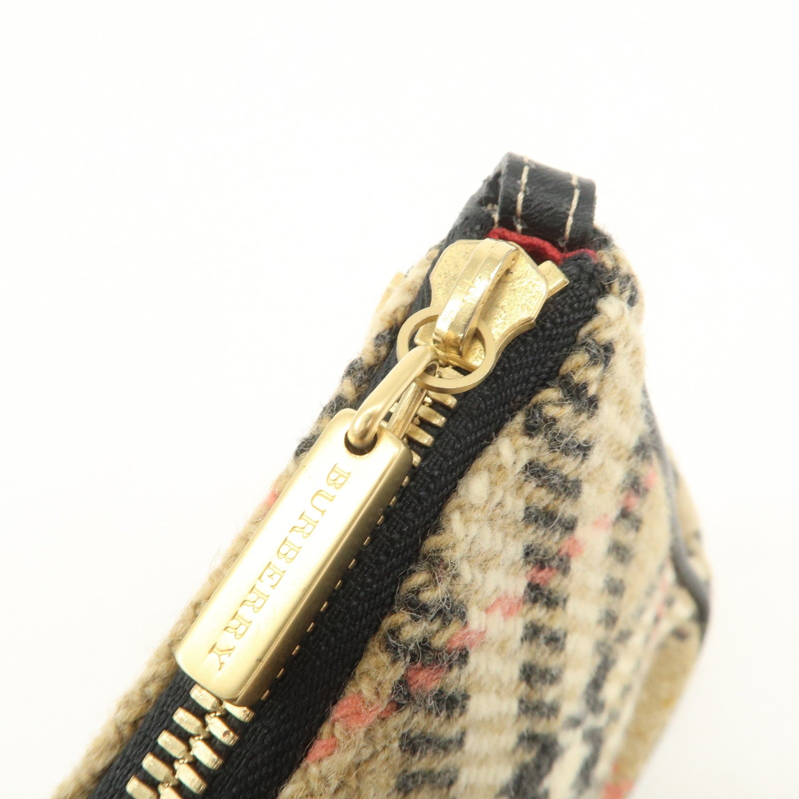 Burberry Nova Plaid Shoulder Bag - Beige, Black, Wool, Leather
