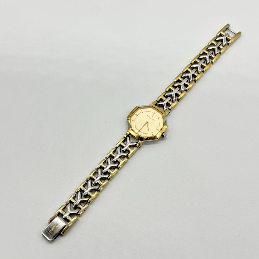 Saint Laurent Octagon Watch - Gold, Quartz