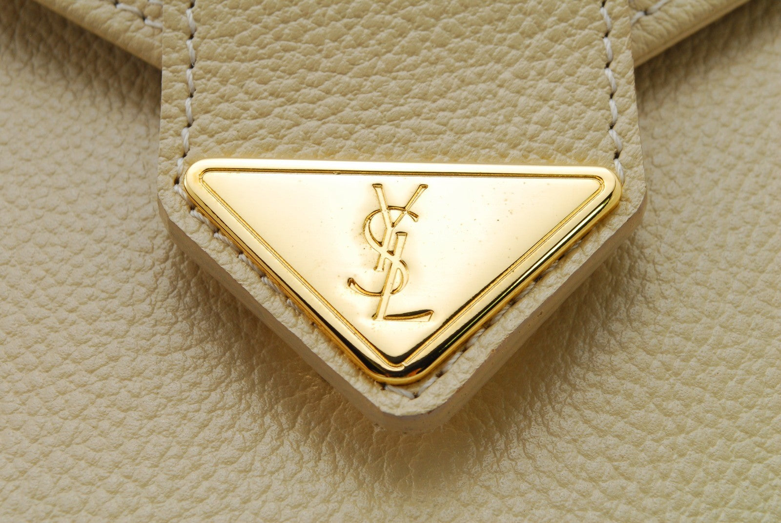 Saint Laurent Yves Saint Laurent Clutch Bag - Ivory, Leather