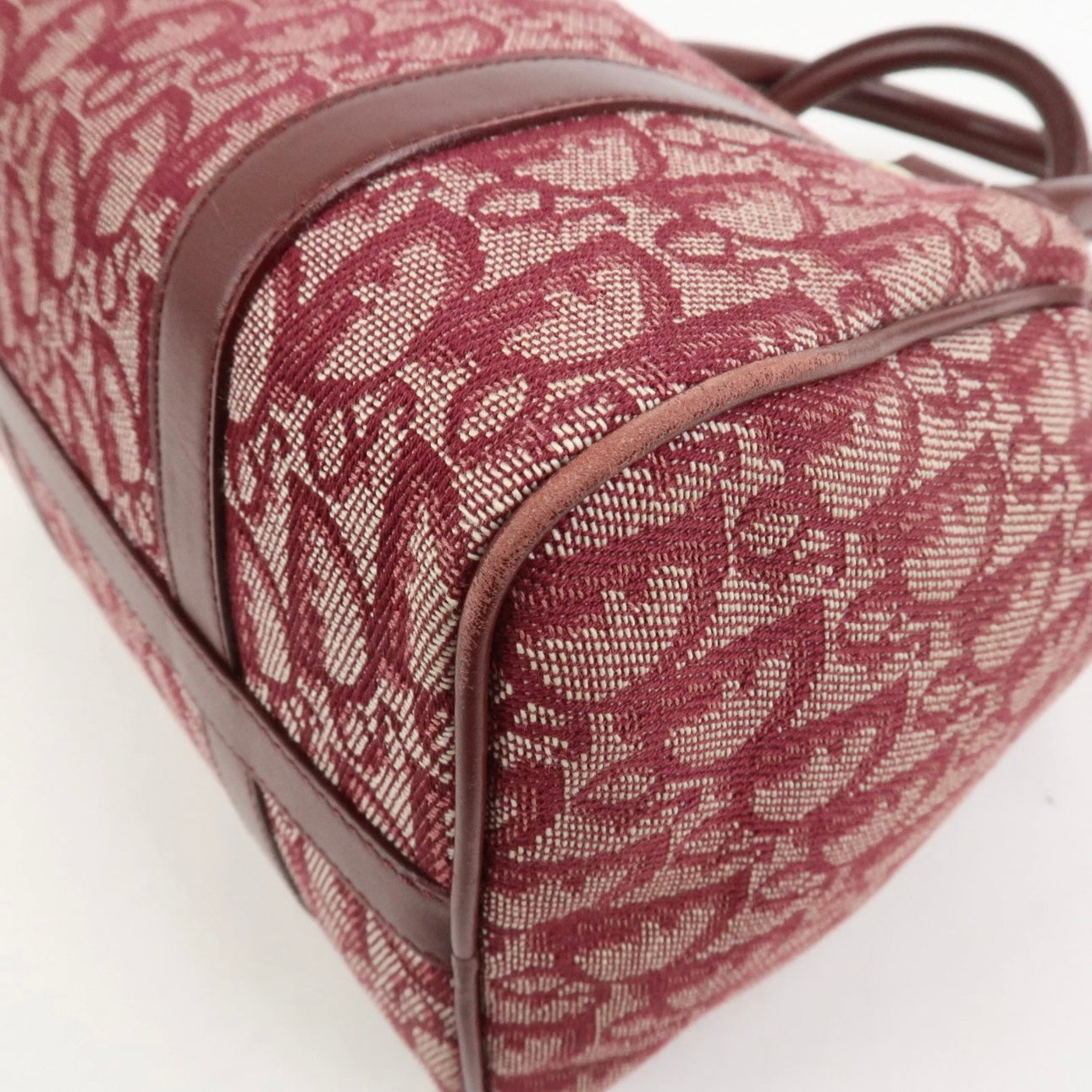 DIOR TROTTER BOSTON BURGUNDY BAG