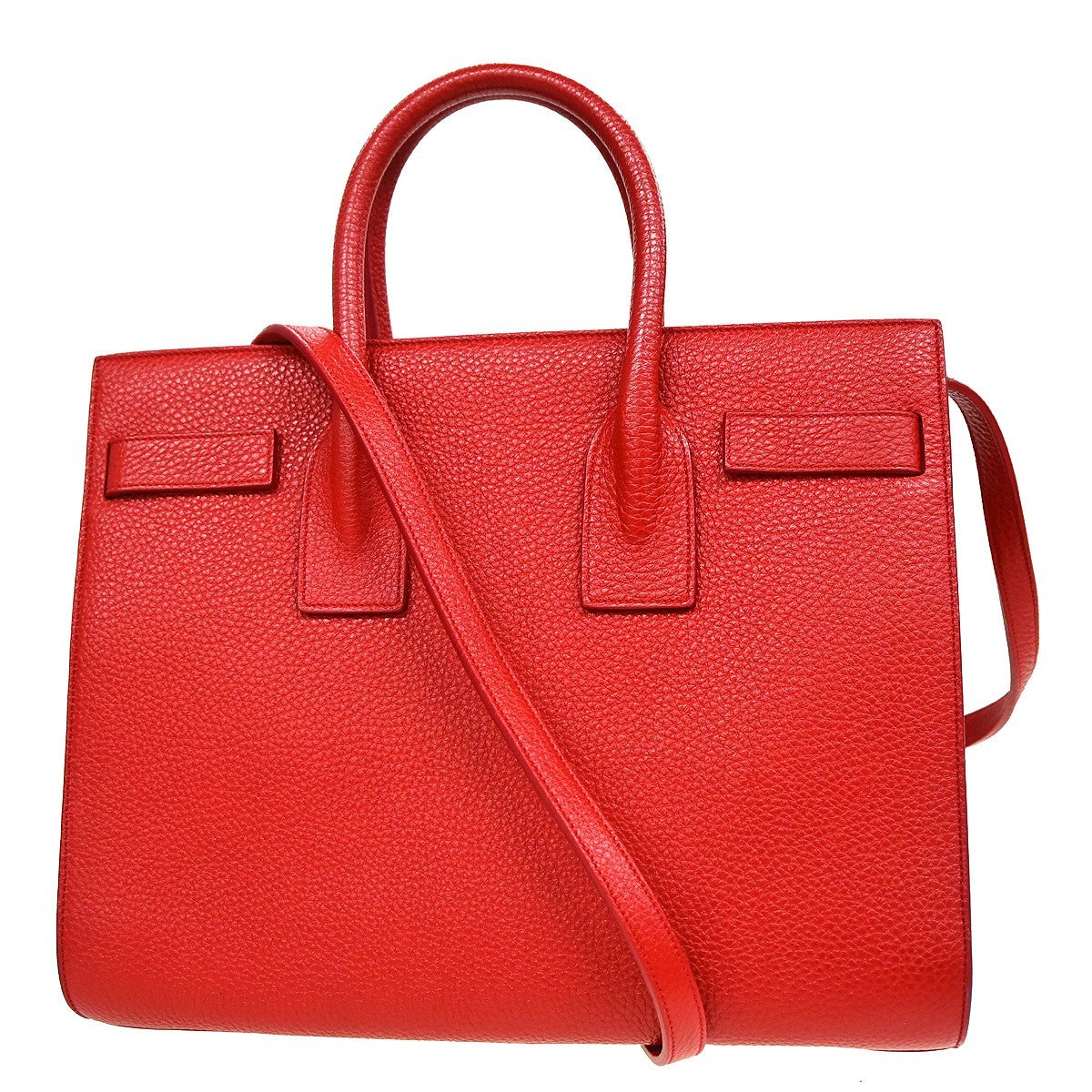 Saint Laurent Sac de Jour 2way Handbag - Red, Leather