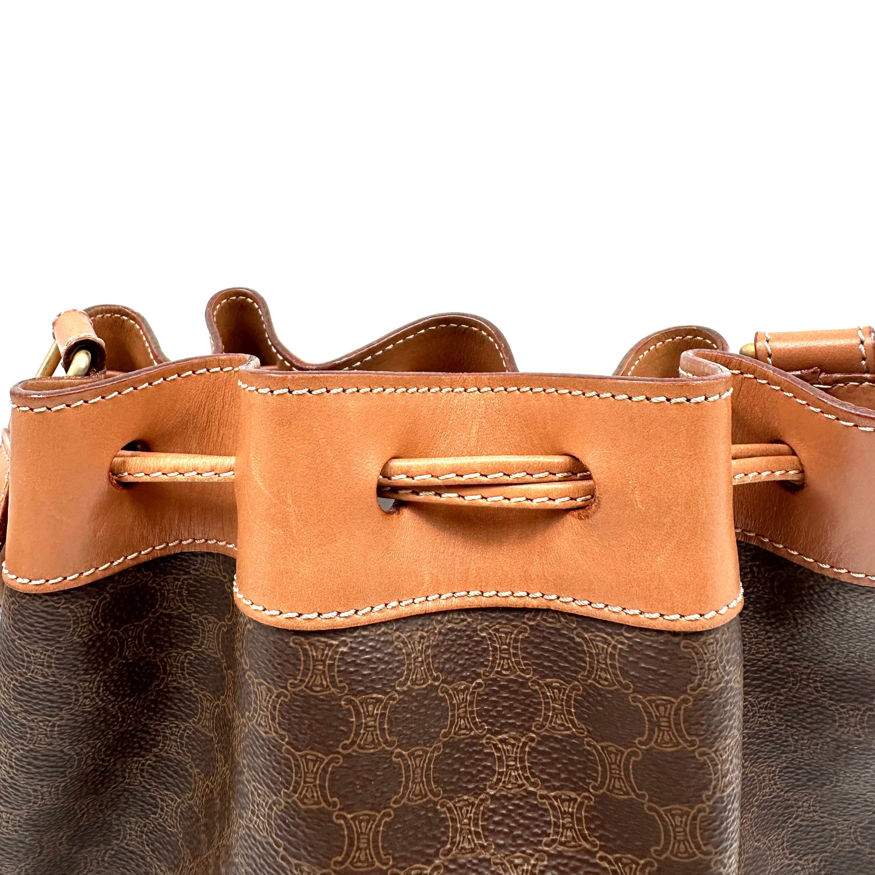 Shoulder Bag Macadam Leather Brown