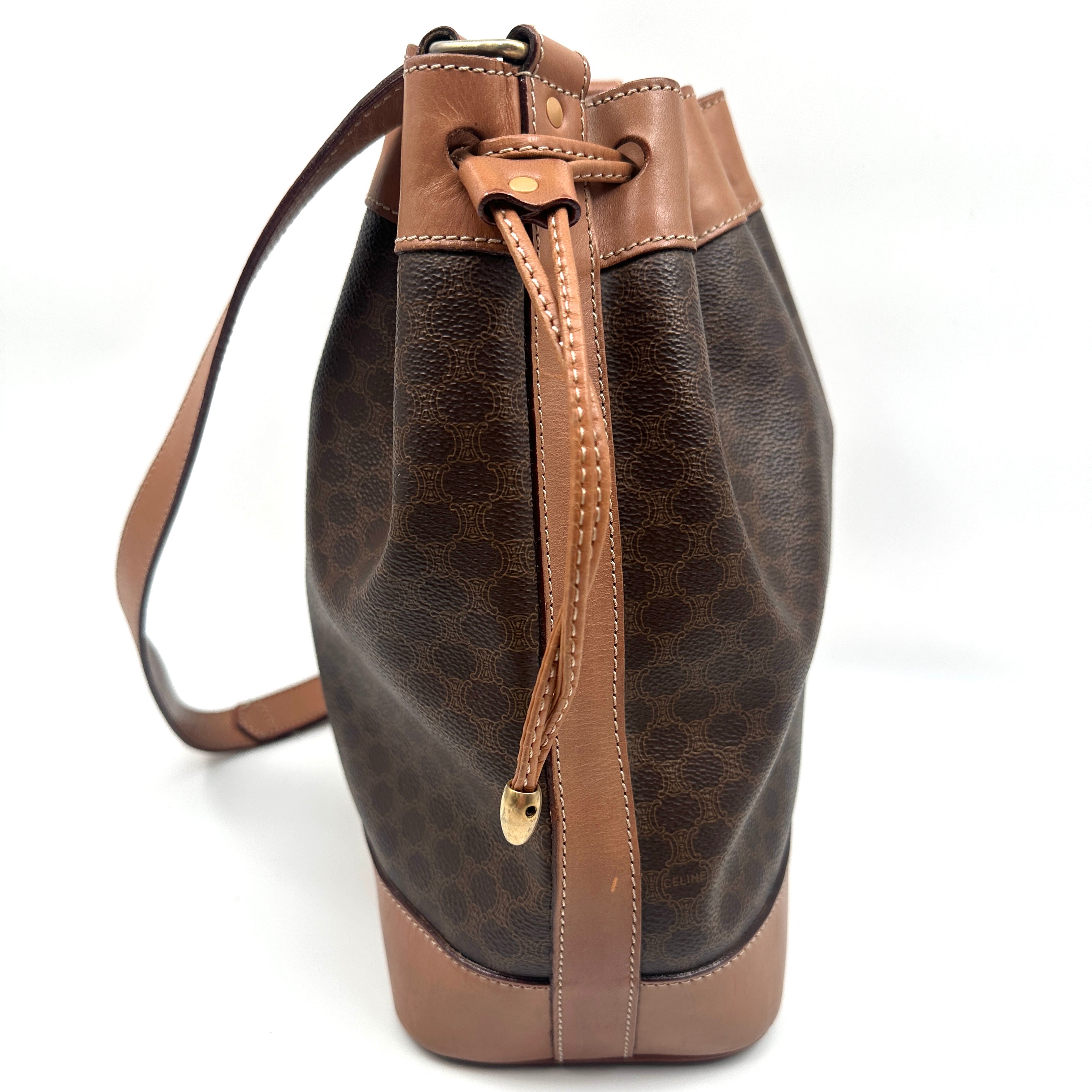 Shoulder Bag Macadam Leather Brown