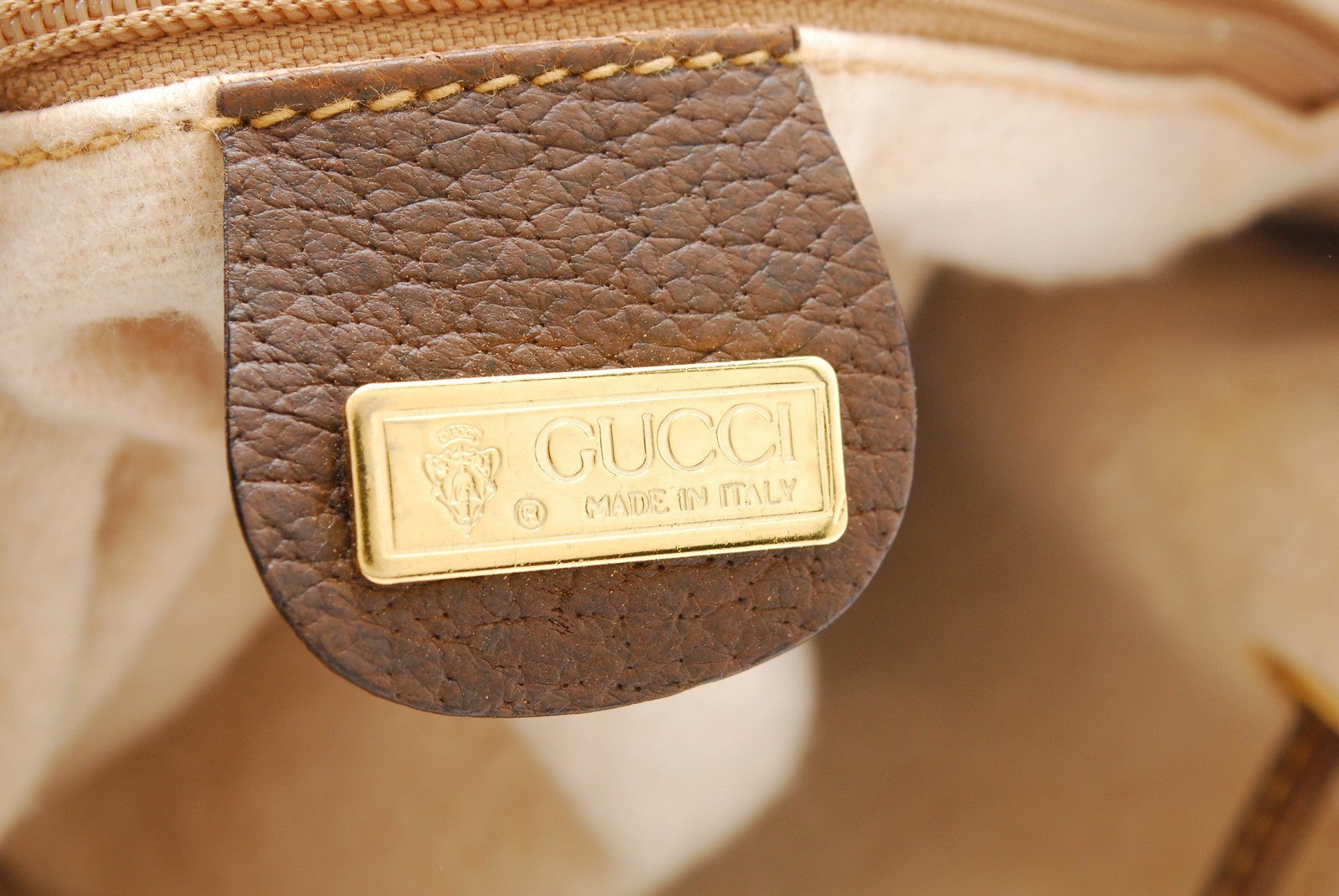 Gucci GG Bucket Bag Shoulder Bag - Beige Brown, Canvas Leather