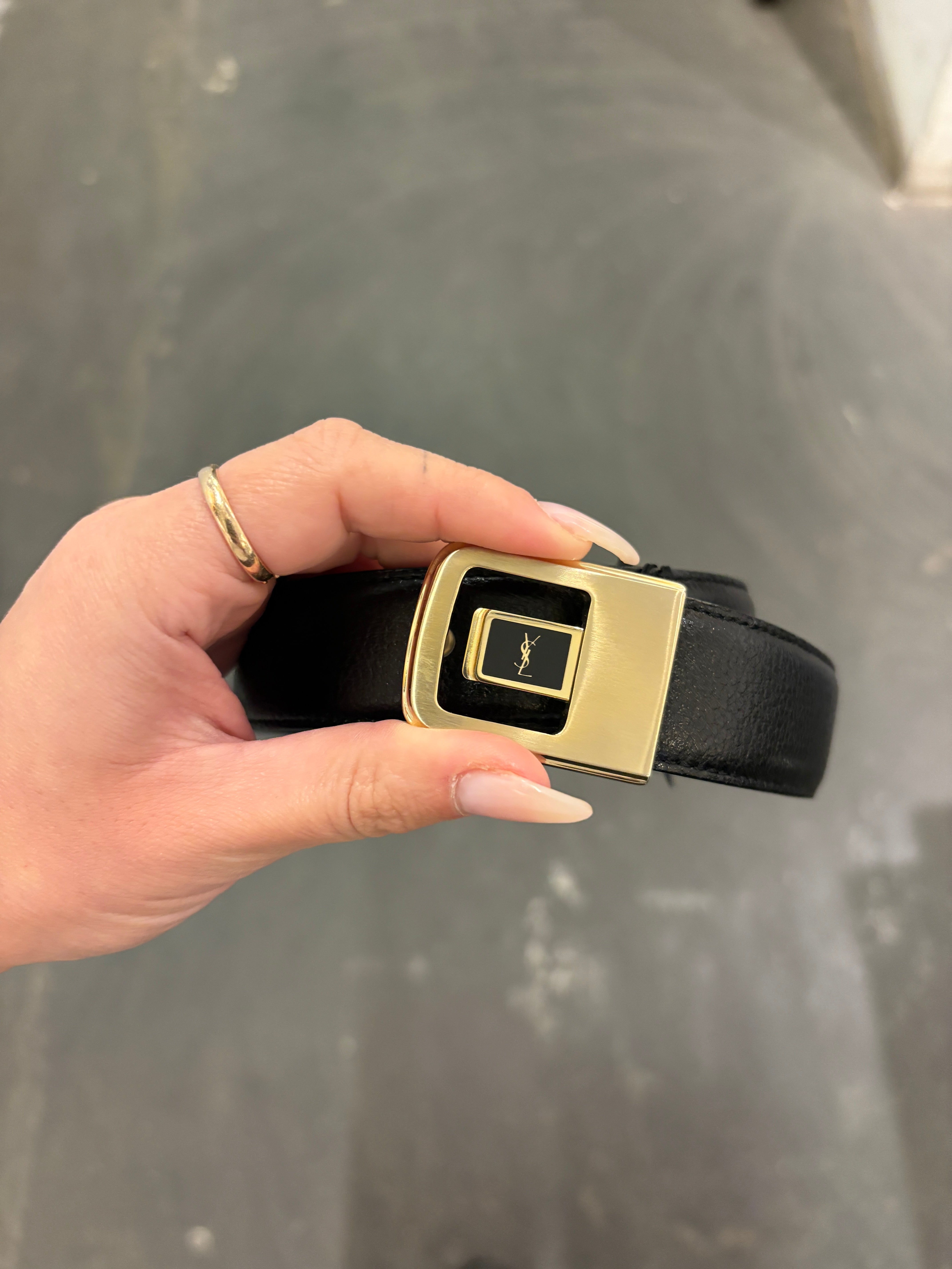 Saint Laurent Leather Belt